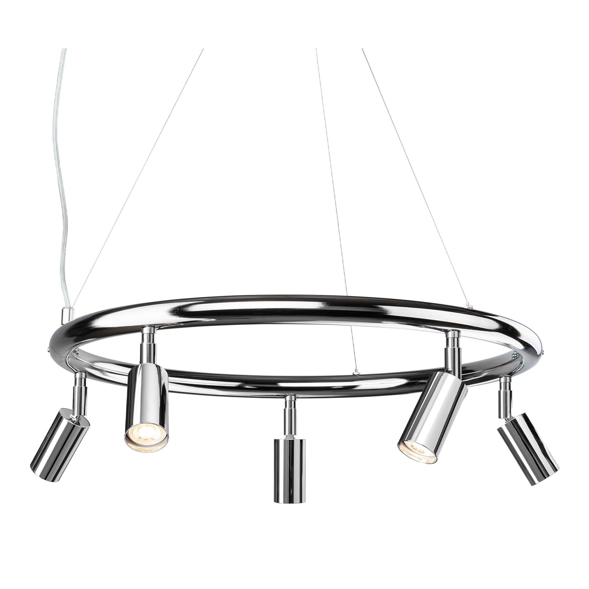 Örsjö Belysning - Starlight chandelier Ø60cm – Nickel-plated brass - Takkronor - Jonas Bohlin - Silver - Metall | Belysning - Taklampor - Takkronor | Möbelexperten
