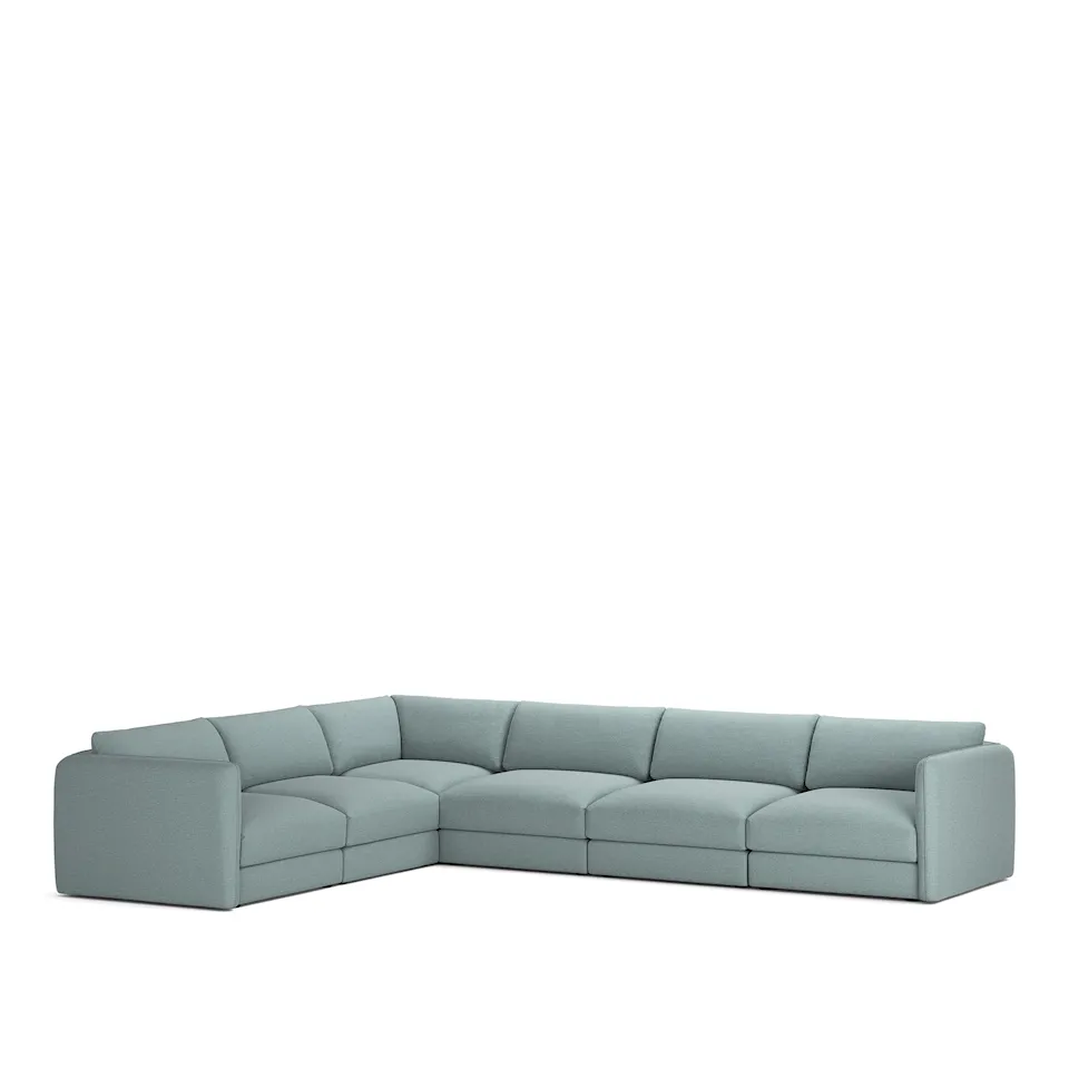 Pavarotti 6-Seater Corner, Fixed Cover, Cushion Variant 03, Lario 12