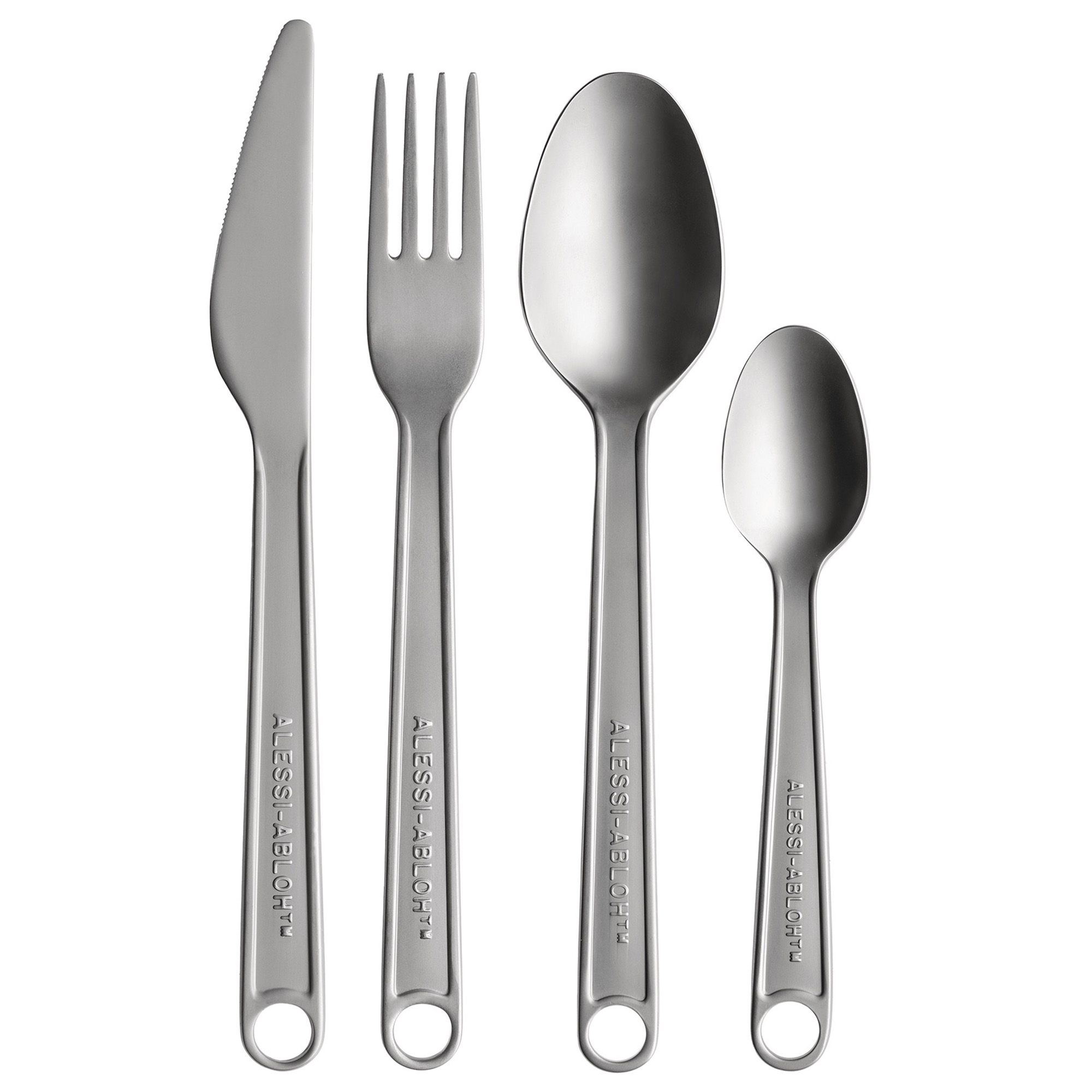 Alessi - CONV.OBJ, 4 PCS.CUTLERY SET - Bestikksett - Virgil Abloh