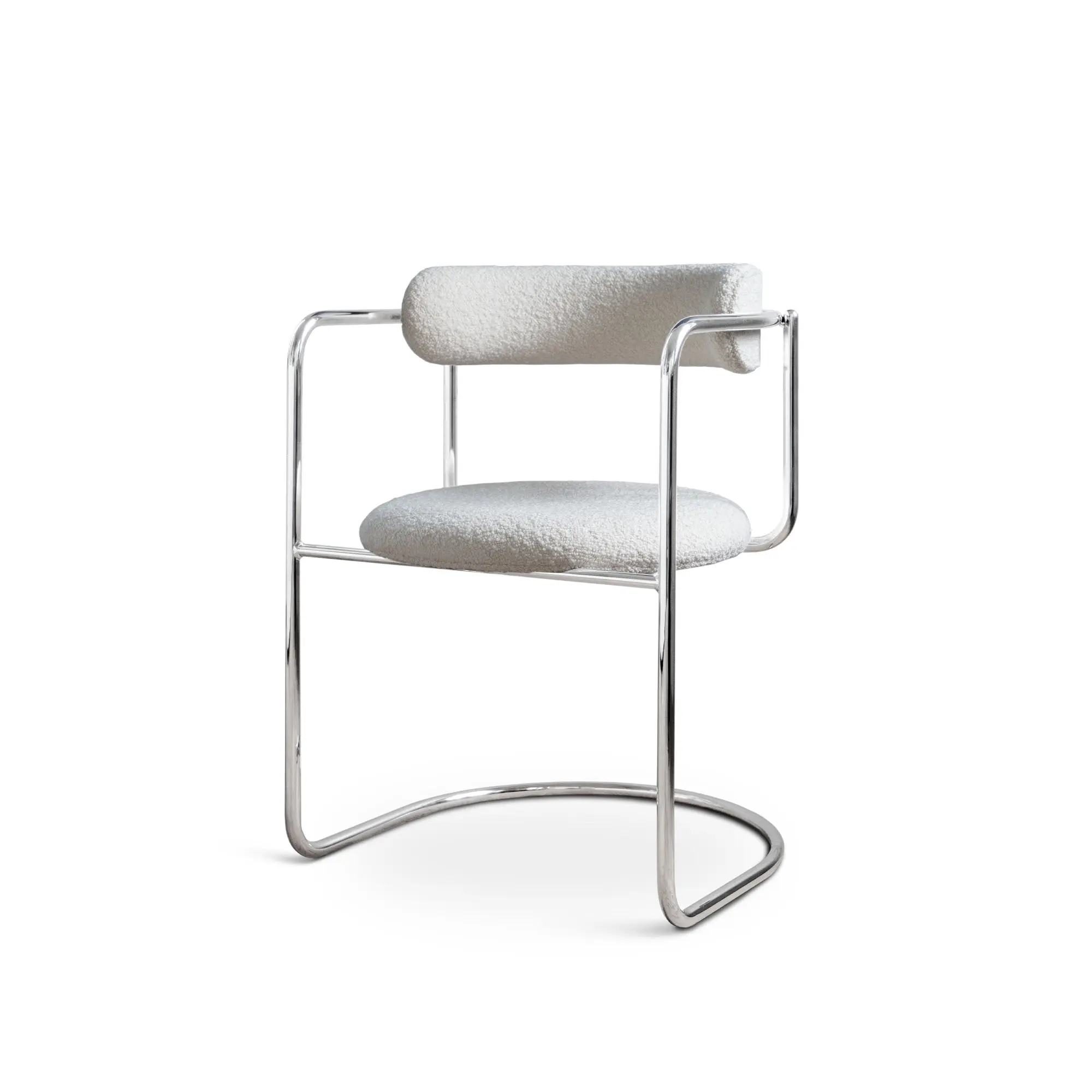FF Cantilever Chair Rounded Chrome Legs
