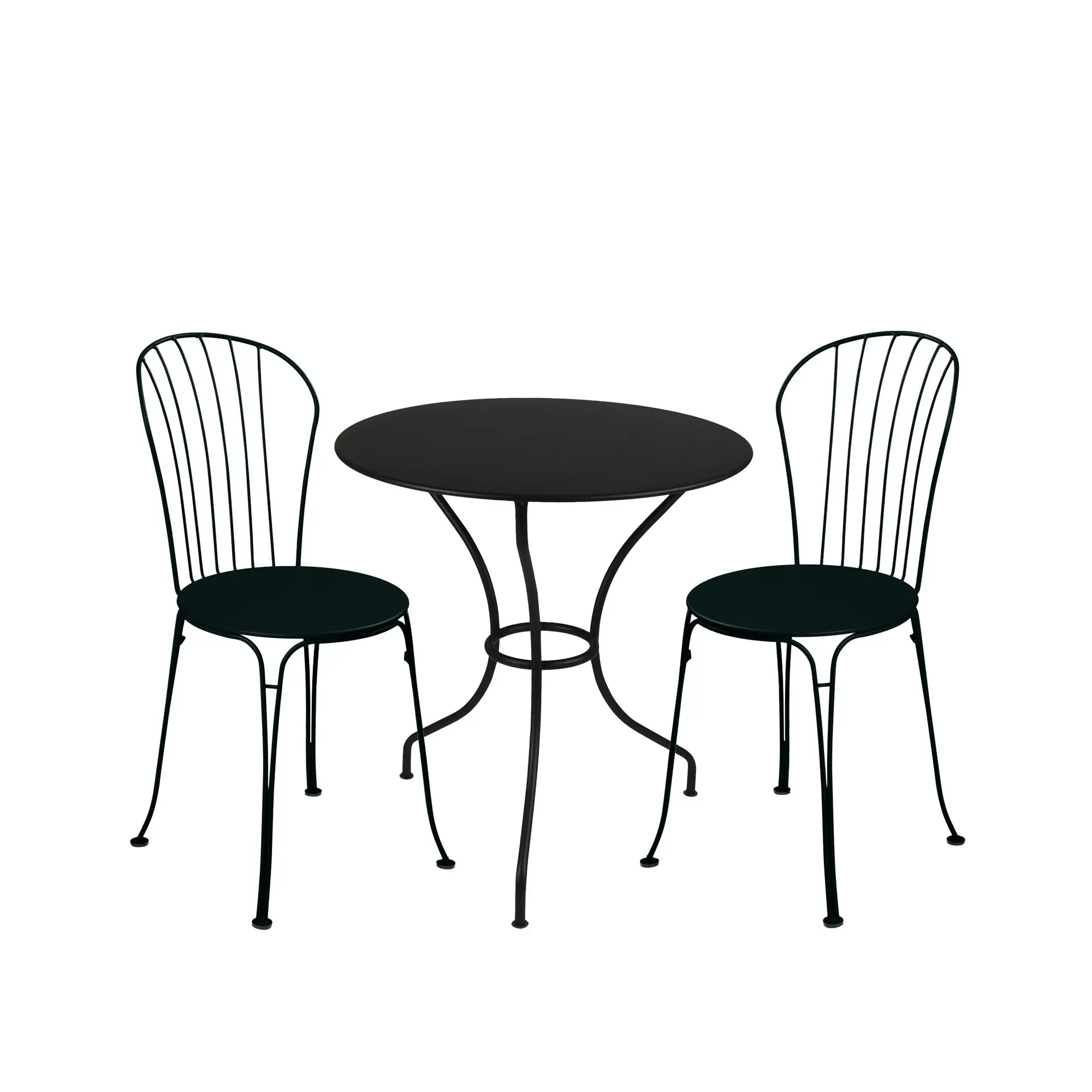 Opéra+ matgrupp pedestalbord Ø67cm & 2 stolar