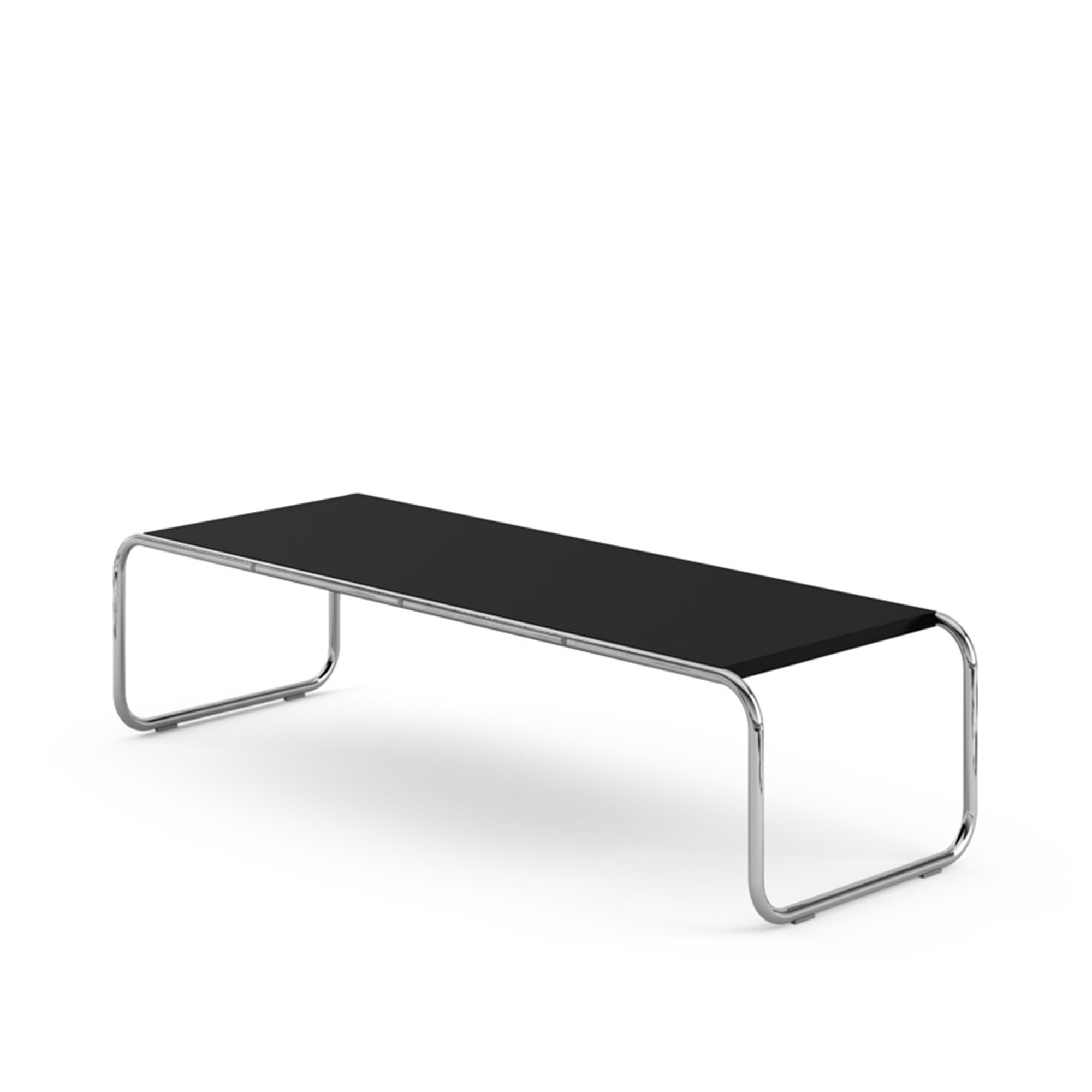 Knoll - Laccio low table, Rectangular, skiva i Grön Alpi marmor - Soffbord - Marcel Breuer - Grön - Metall/Sten