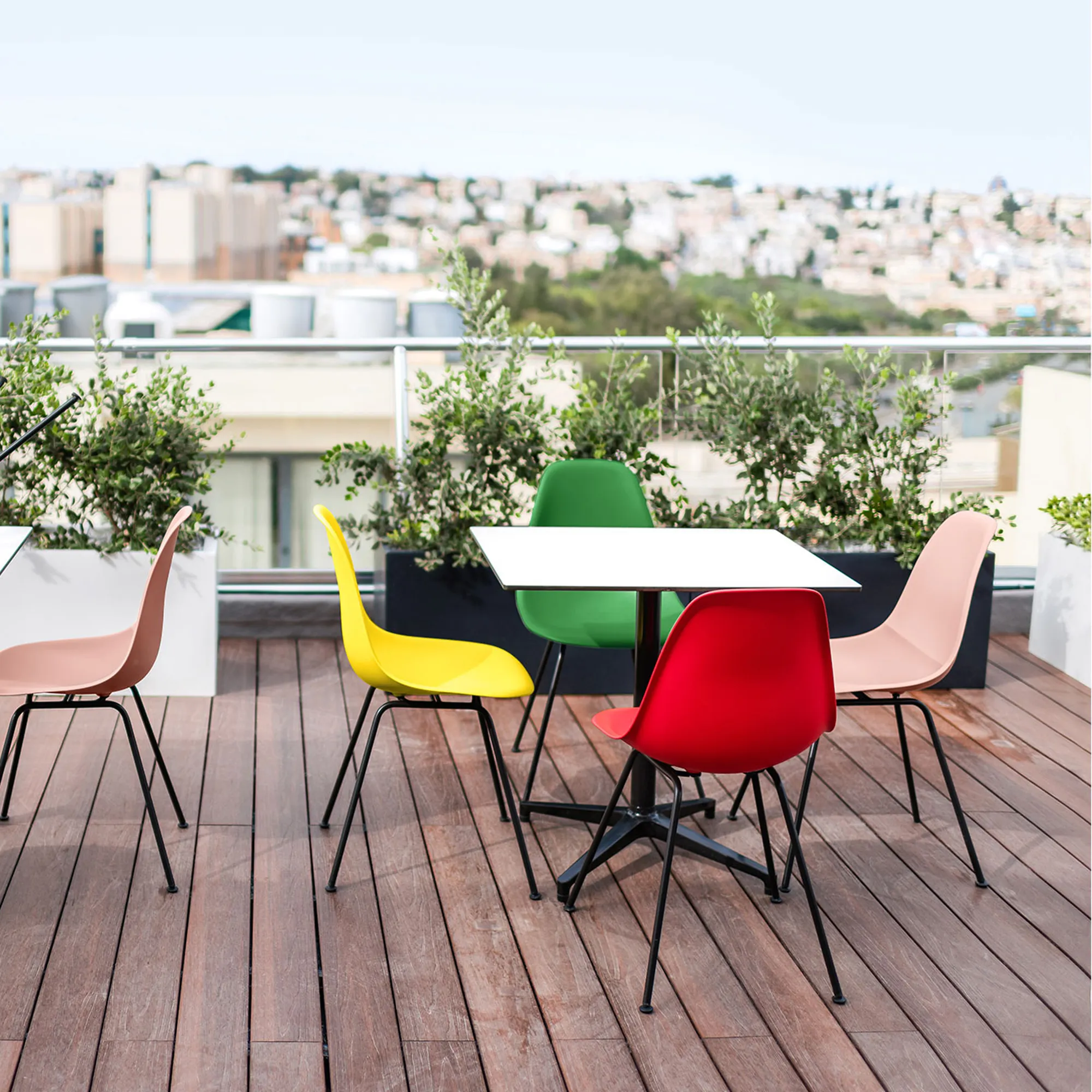 Eames RE Plastic Chair DSX stol Basic Dark