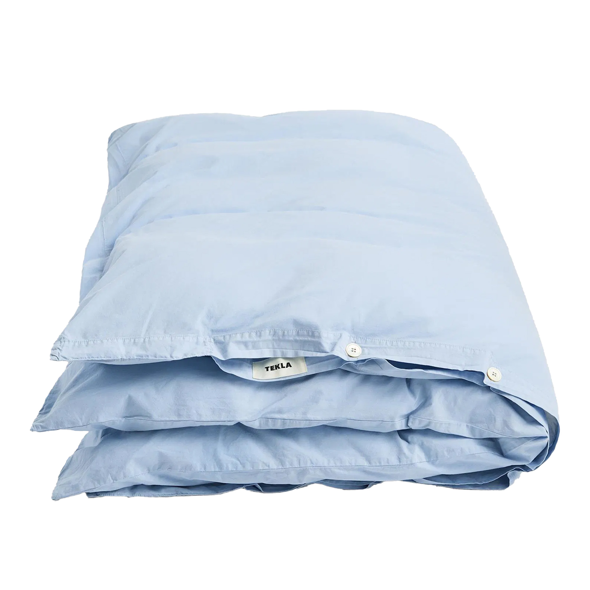 Tekla - Percale solid duvet cover 220x220cm morning blue - Påslakan - Blå | Textilier - Sovrumstextilier - Påslakan | Möbelexperten
