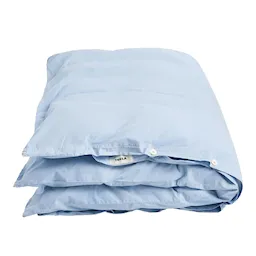 Percale Solid Morning Blue Duvet Cover