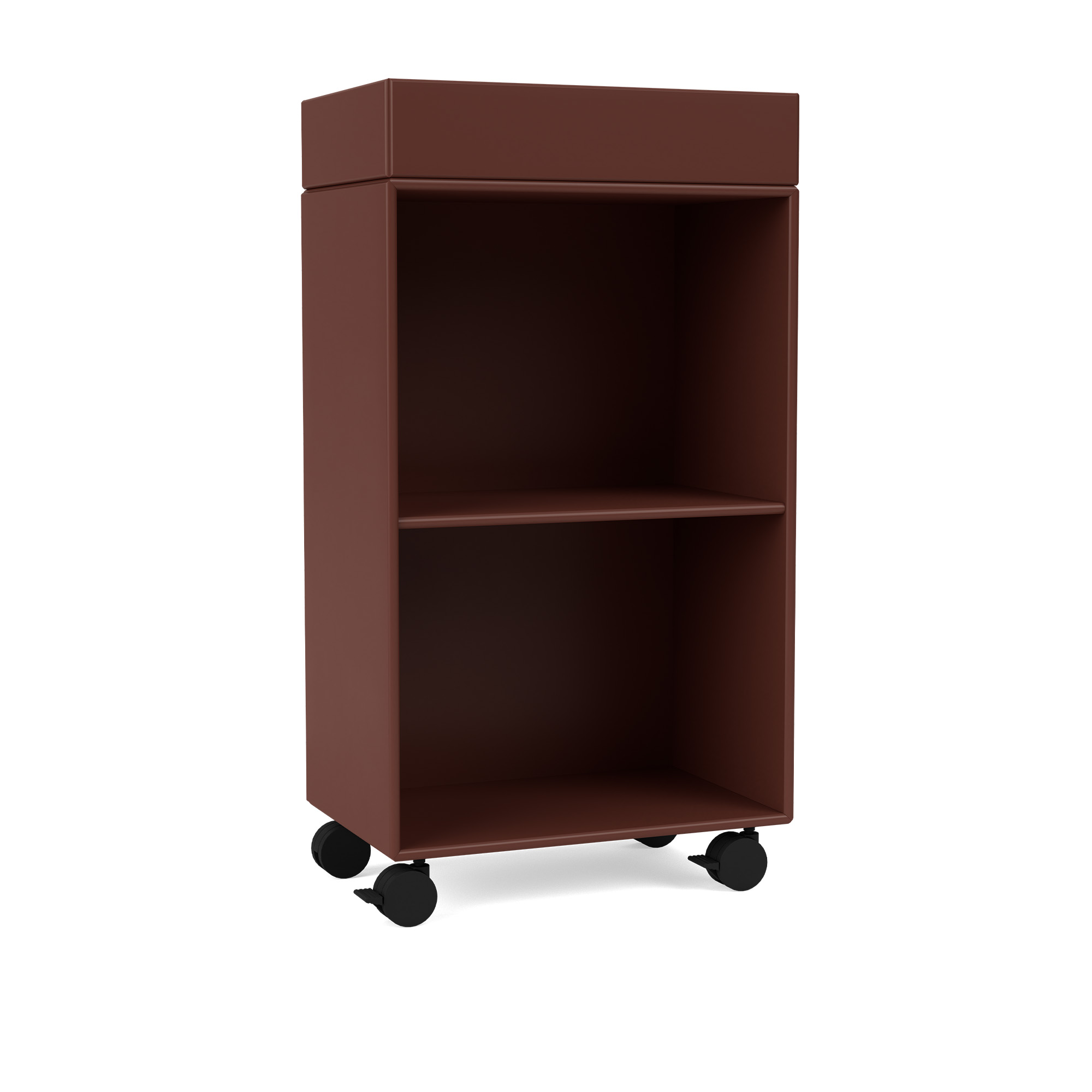 Montana - Preppy Trolley 155-Masala 05 Castors CR70 Black - Hurtsar - Peter J. Lassen - Brun - Trä | Möbler - Förvaring Och Hyllor - Hurtsar | Möbelexperten