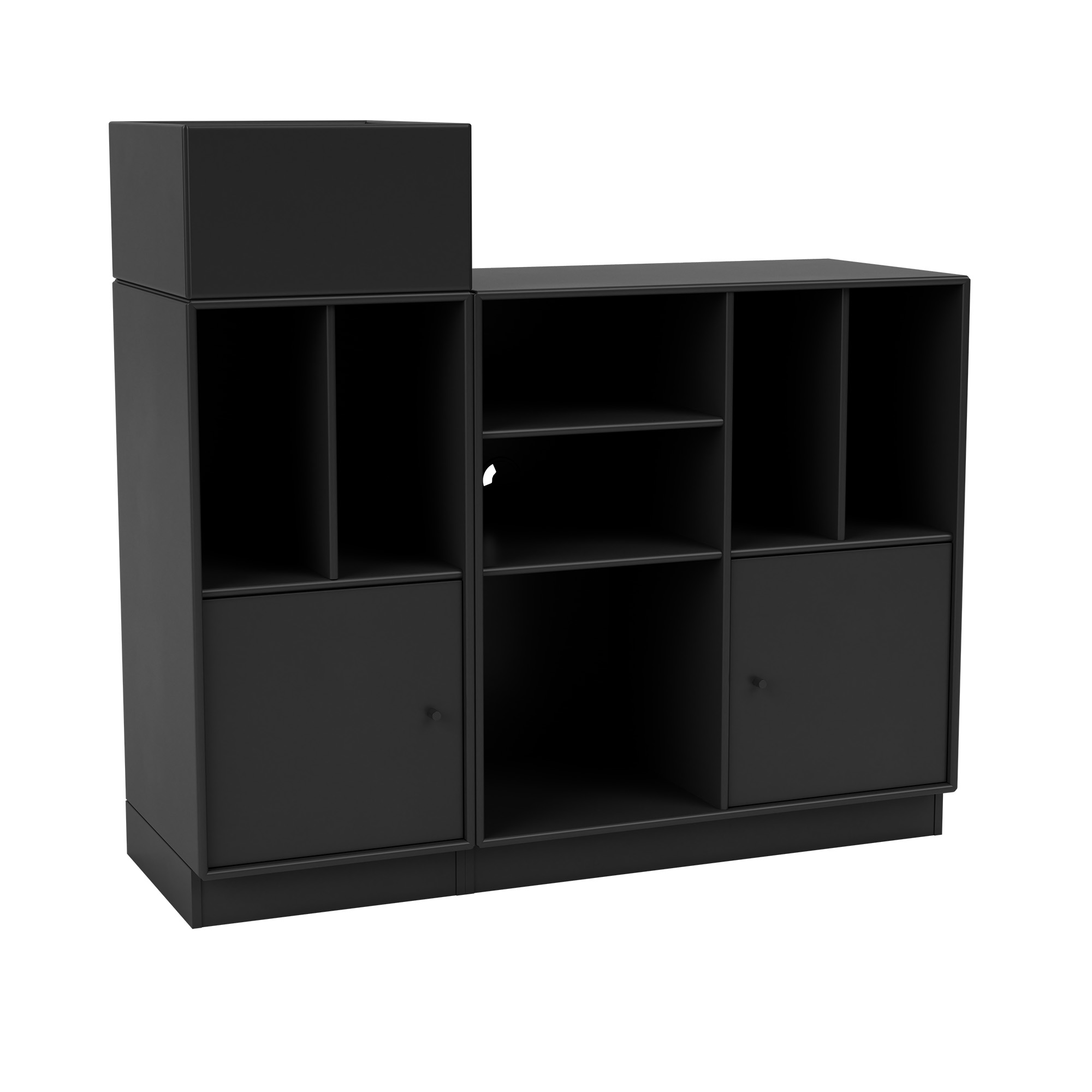 montana - spin iii vinyl storage, 07-plinth 7 cm, 05 black - skåp och vitrinskåp - peter j. lassen - grå - mdf