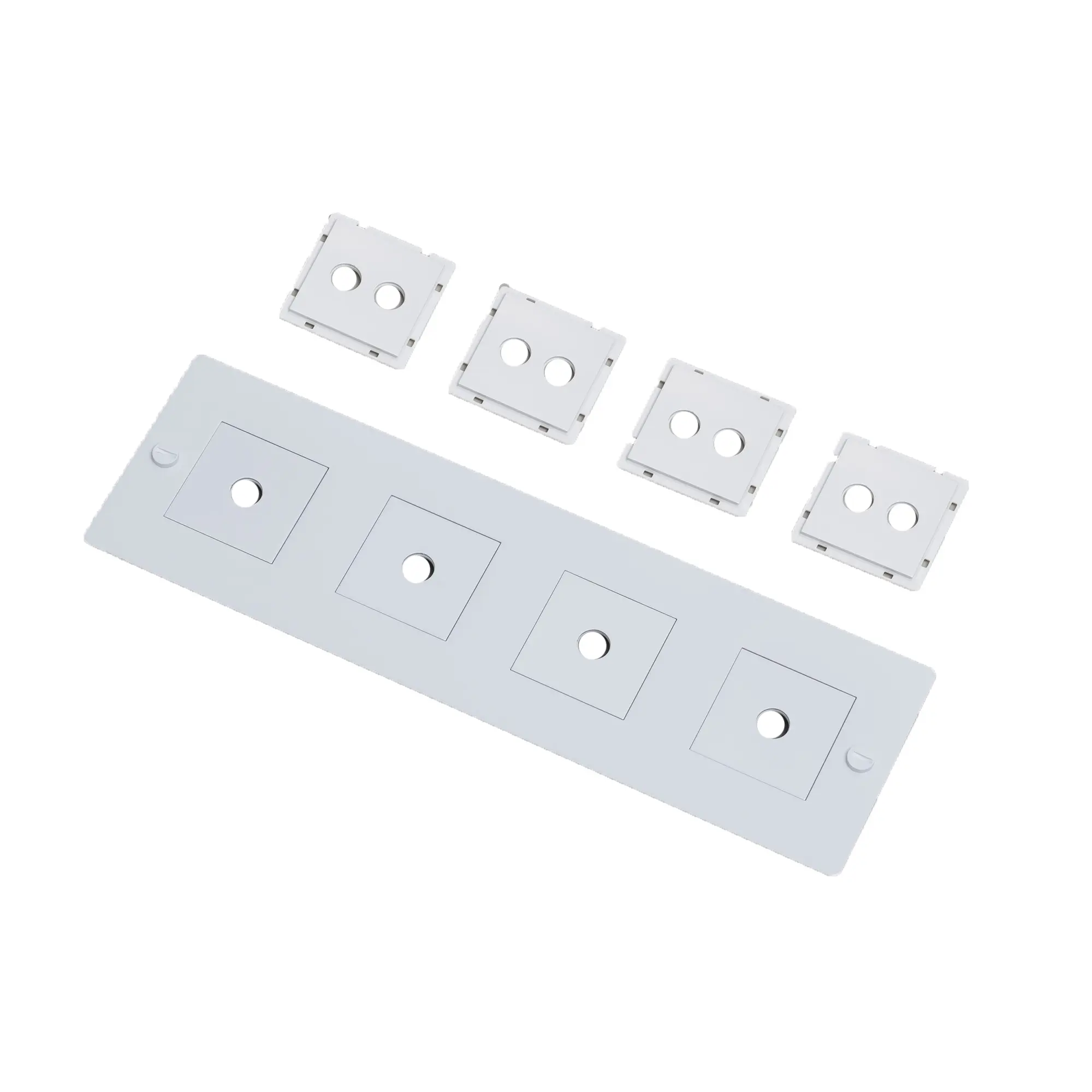 4G Wall Plate Horizontal With Infills