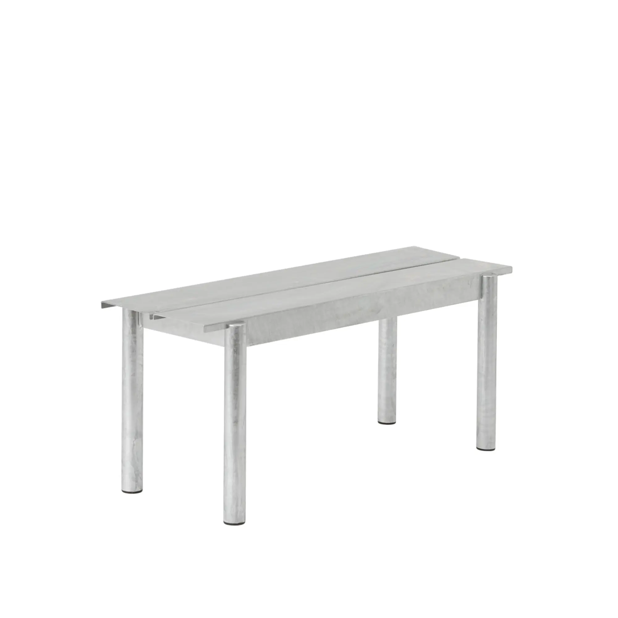 Linear steel bench 110cm