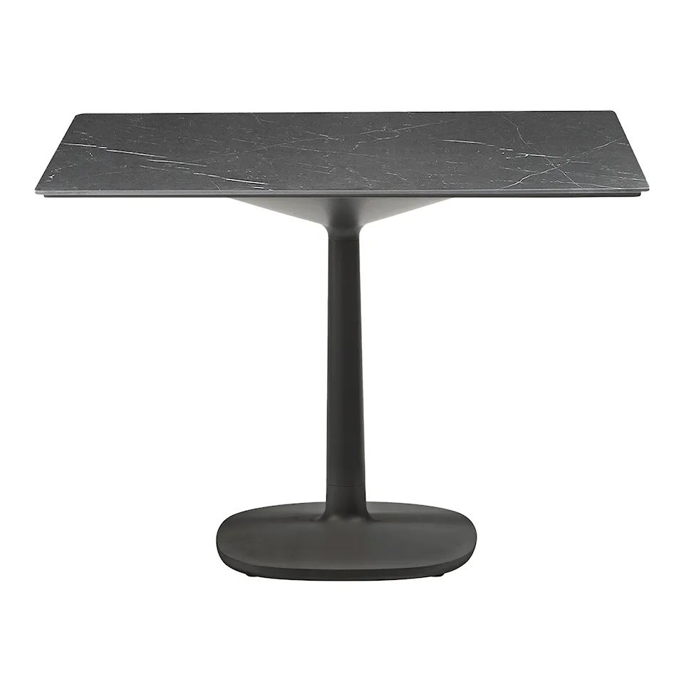 Multiplo 4138 kvadratiskt bord 118x118cm med stor kvadratisk bas R1,5cm