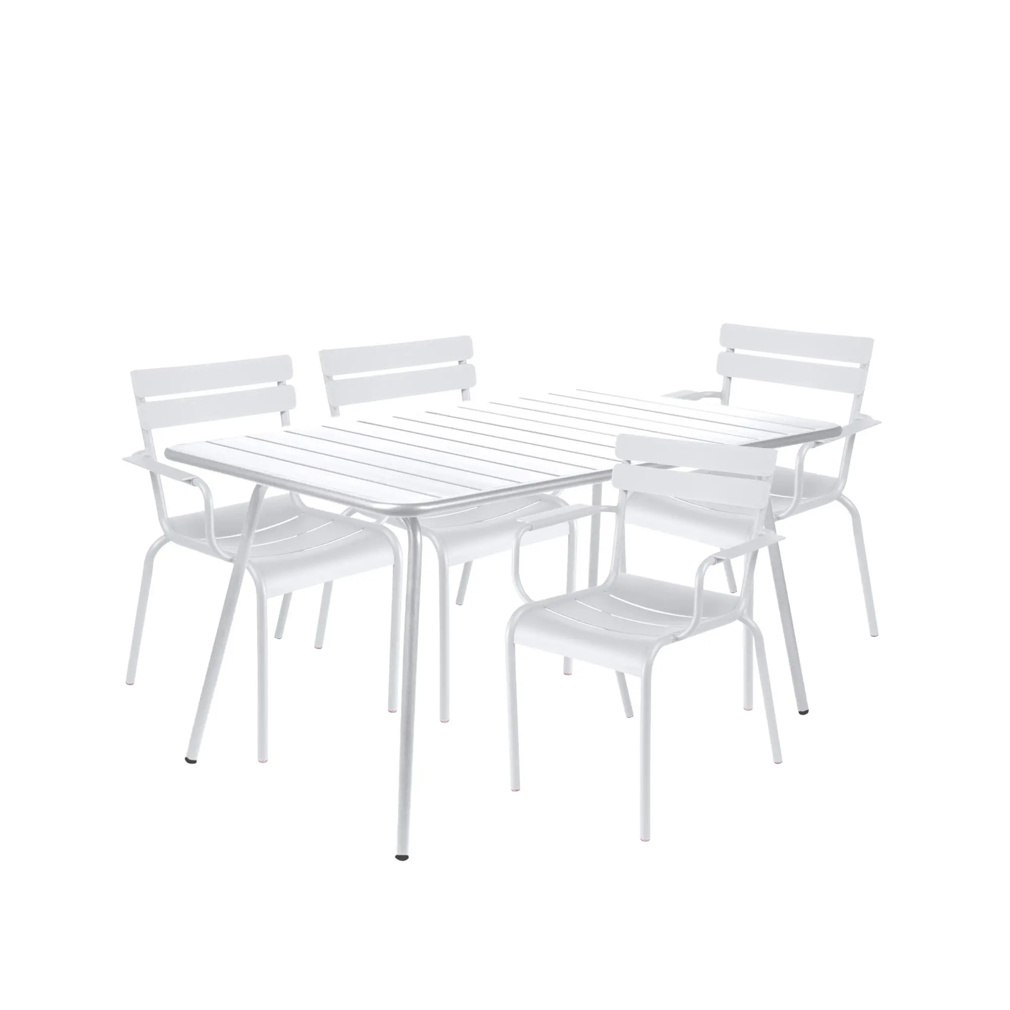 Luxembourg matgrupp bord & 4 karmstolar