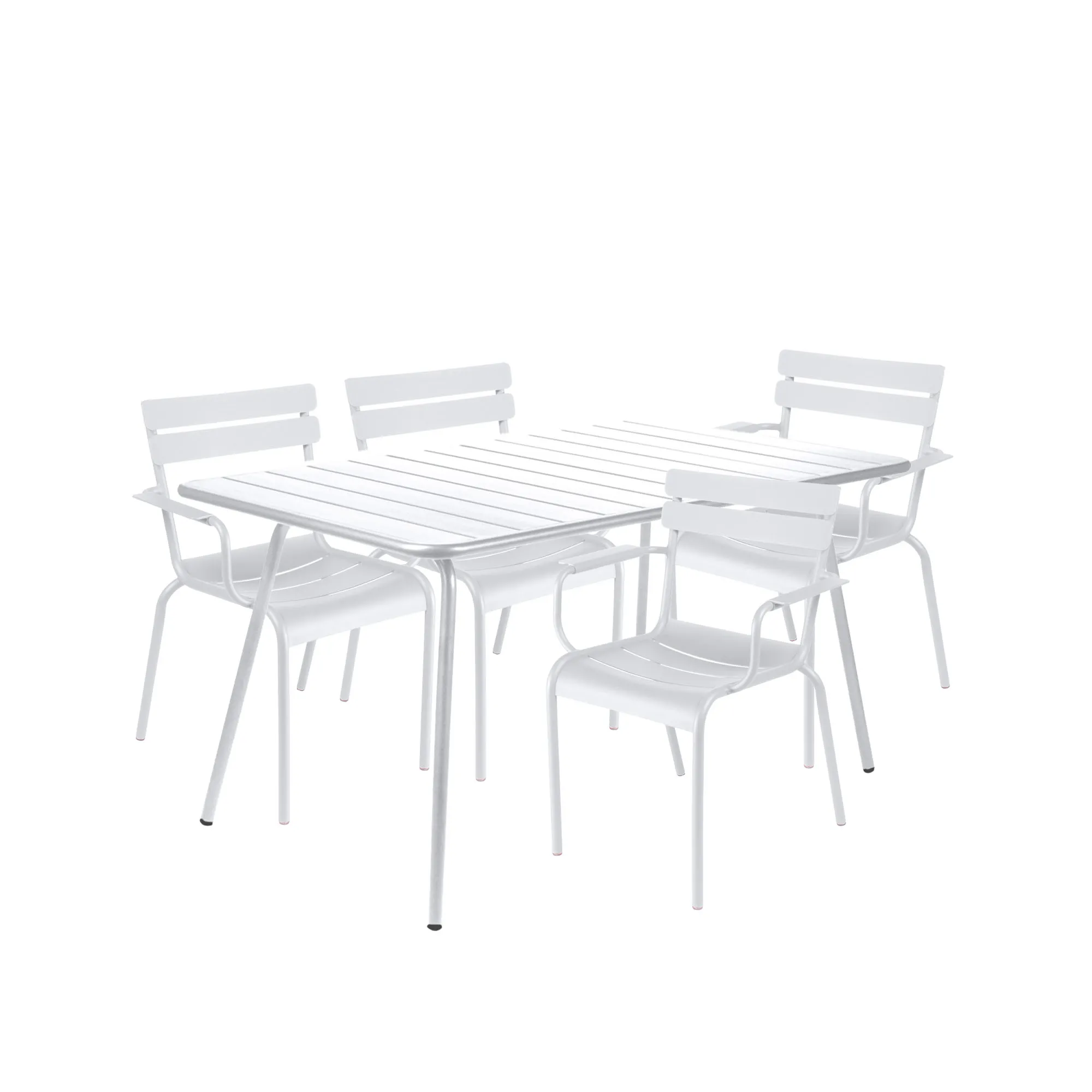Luxembourg matgrupp bord & 4 karmstolar