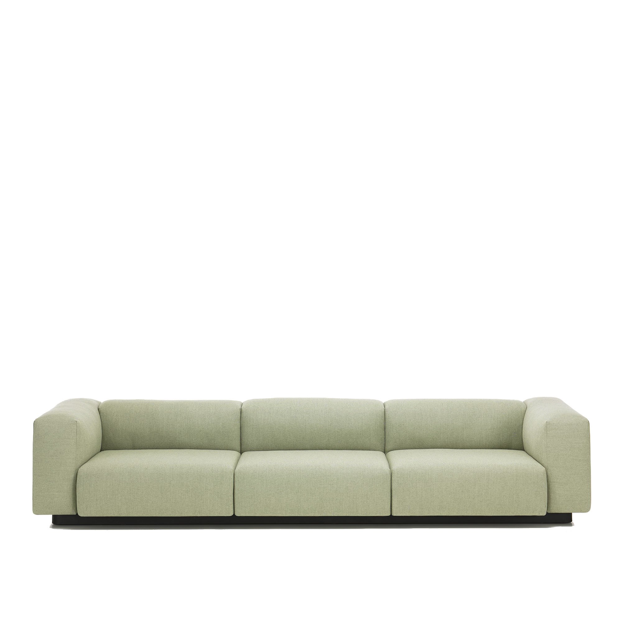 Vitra - Soft Modular Sofa, Three-seater Fabric Cat. F80 Cosy 08 - Soffor - Jasper Morrison - Brun