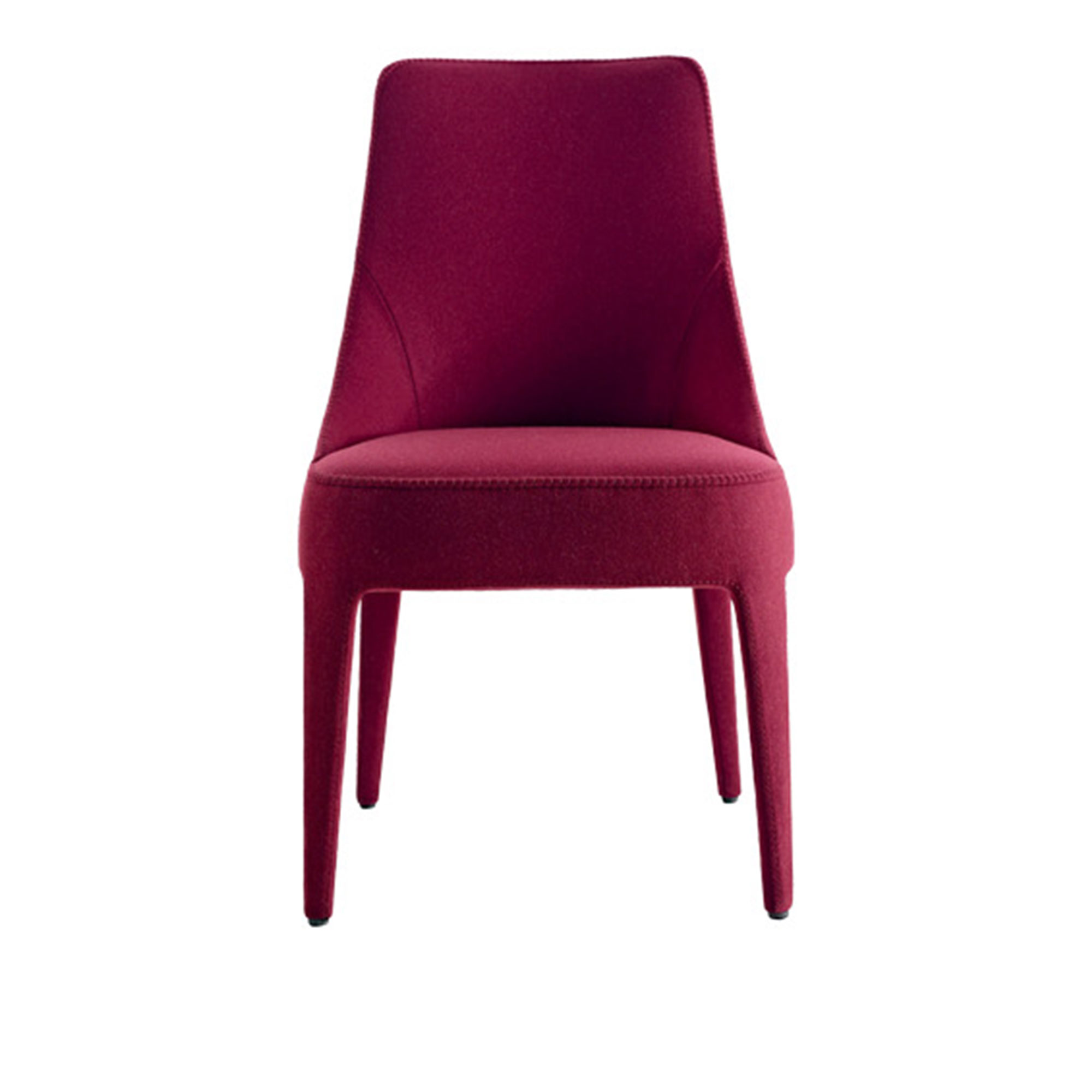 Maxalto - Febo Chair 2808T, Covered legs, Fabric Cat. A, Astro 150, Mathing thread - Matstolar - Antonio Citterio - Svart - Metall/Trä/Textilmaterial/Skum