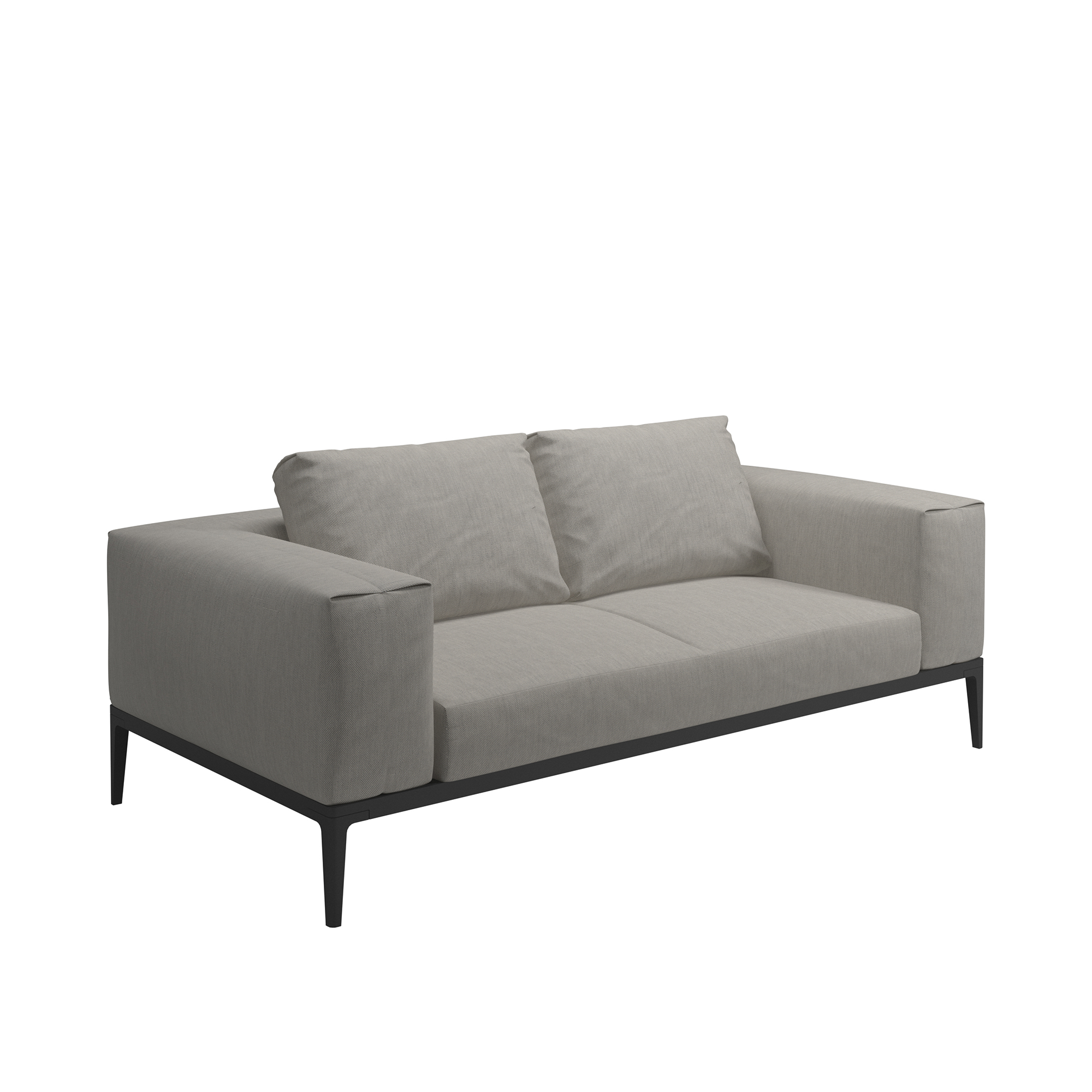 Gloster - Grid Sofa, Frame Meteor, Kat.C. Fife Grey - Soffor utomhus - Henrik Pedersen | Utemöbler - Loungemöbler - Soffor Utomhus | Möbelexperten