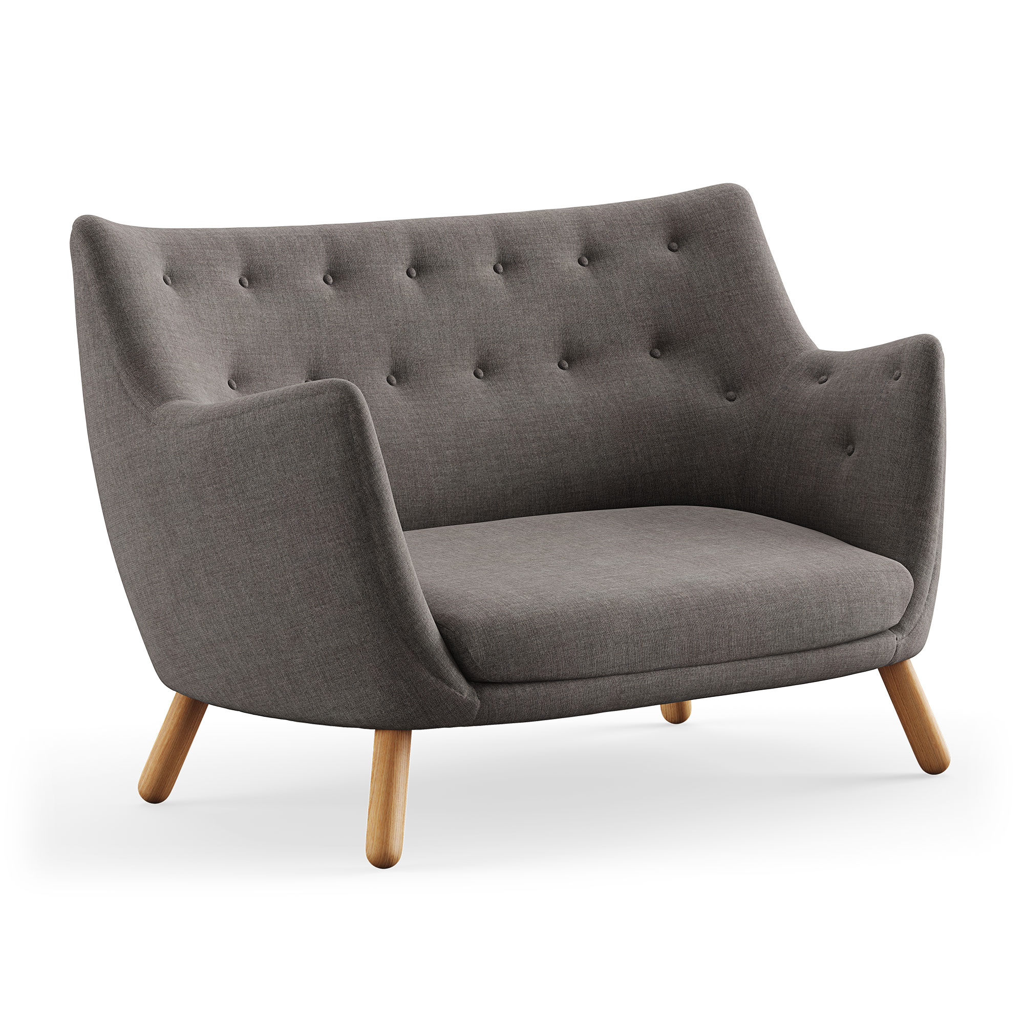 House of Finn Juhl - Poet Sofa, Dark oiled oak, Cat. 1 Remix 163 - Soffor - Finn Juhl - Tr&auml;f&auml;rgad,Gr&aring;