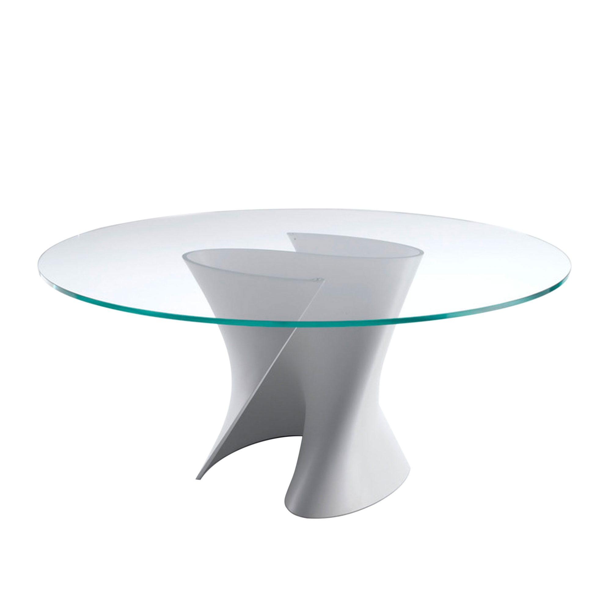 MDF Italia - S Table Oval, Ø150x210, Cristalplant Matt White, Cristalplant Matt White frame - Matbord - Xavier Lust - Vit - Syntetiskt