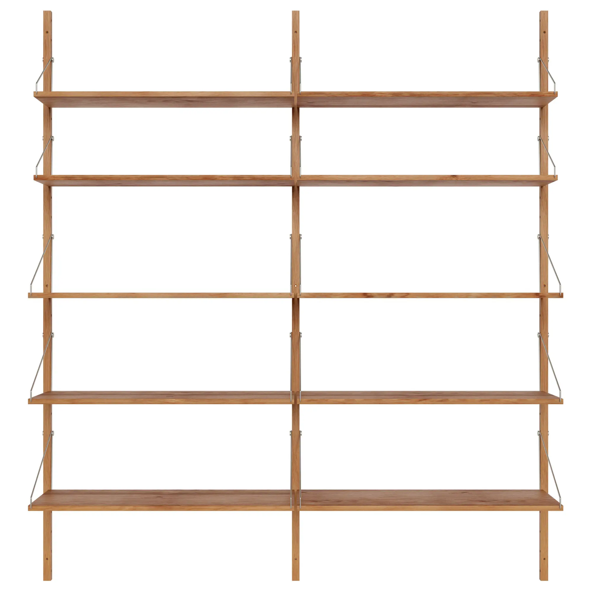 Shelf Library Double Section hyllsystem 185/80