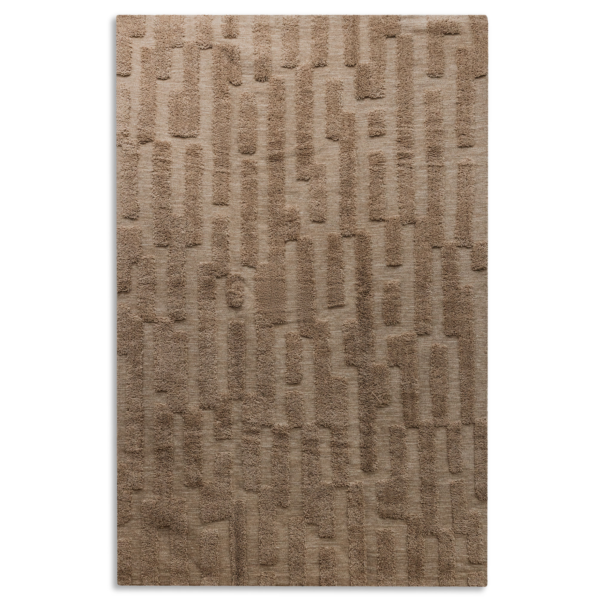 Tinted Objects - Bielke Wool Rug Dk beige 200x300 - Ullmattor - Brun - Ull