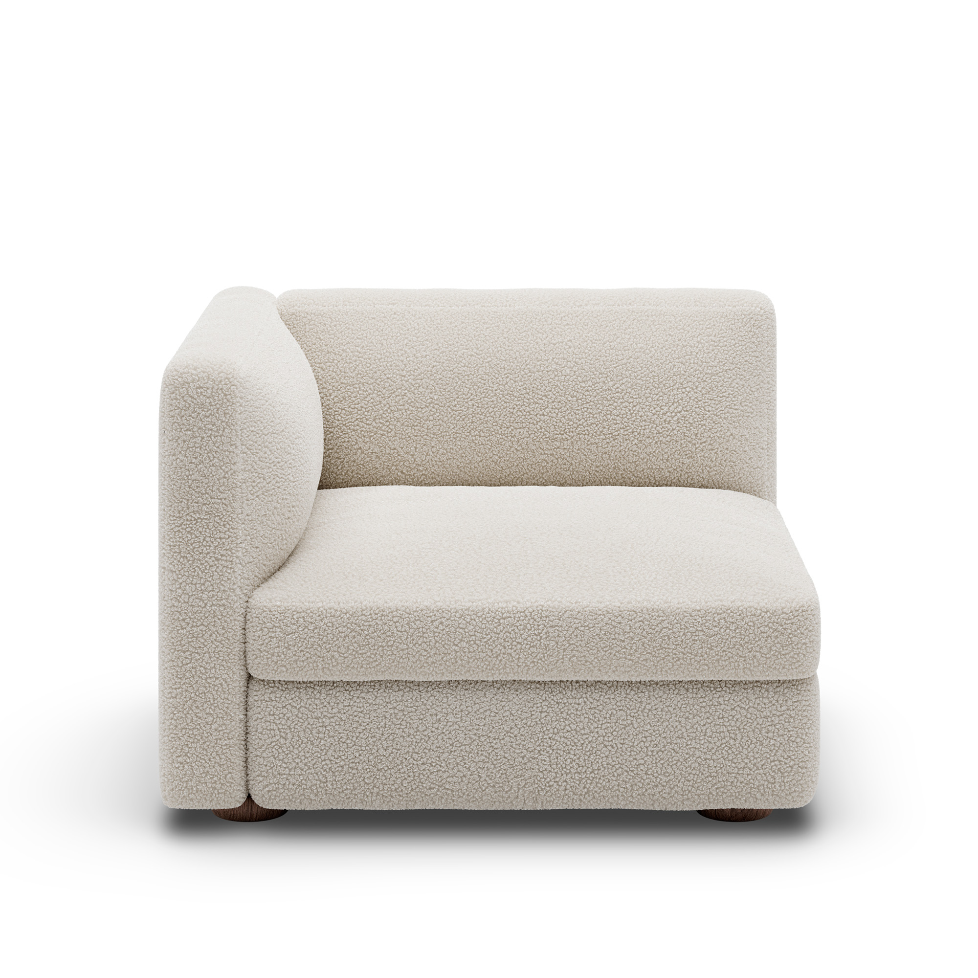 New Works - Coda Narrow Left - Module 30 - Fabric Category C - Drake 2 Spacedust - Modulsoffor & Hörnsoffor - John Astbury - Trä/Textilmaterial