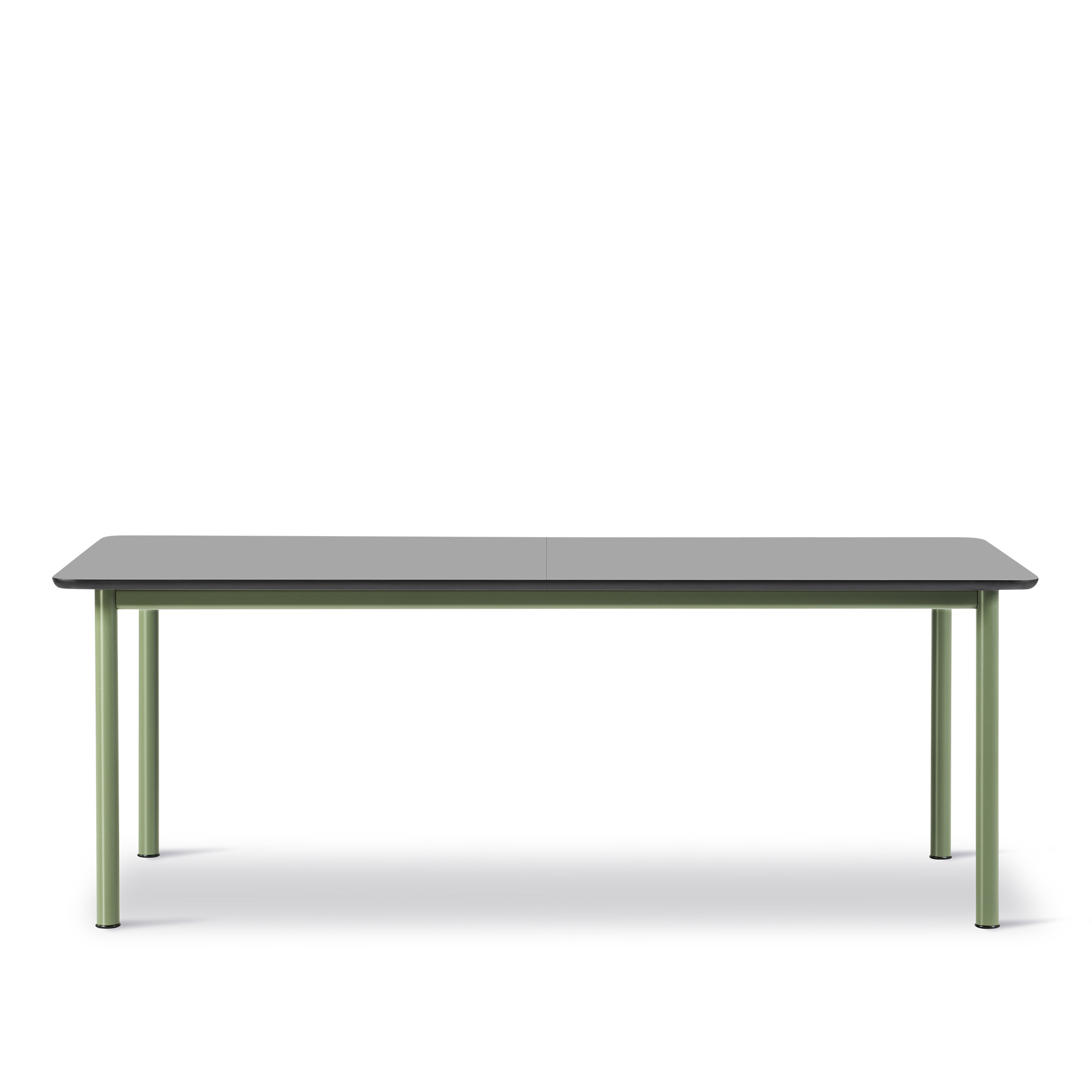 Fredericia Furniture - Plan Table - Extendable - 200-260 x 100 cm - height 73 cm - Laminate Fenix NTM Black - Straight edges matching ABS - Modernist green - Matbord - Edward Barber & Jay Osgerby - Trä