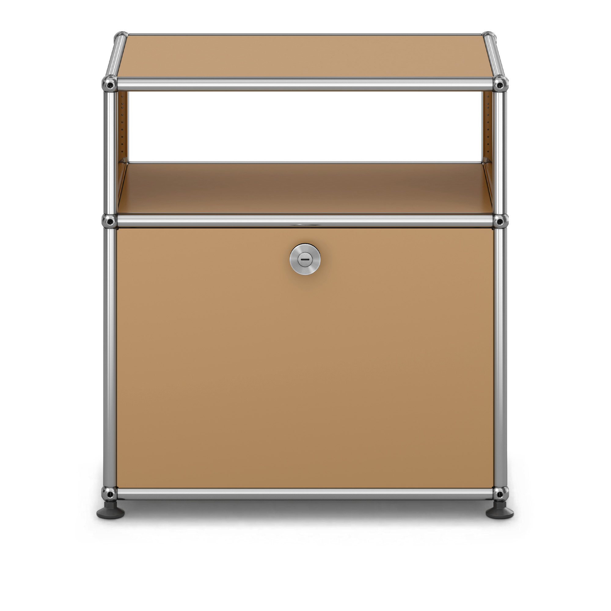 USM - USM Haller Bedside Table M55 USM Beige - Sängbord - Fritz Haller & Paul Schärer - Beige - Metall | Möbler - Bord - Sängbord | Möbelexperten