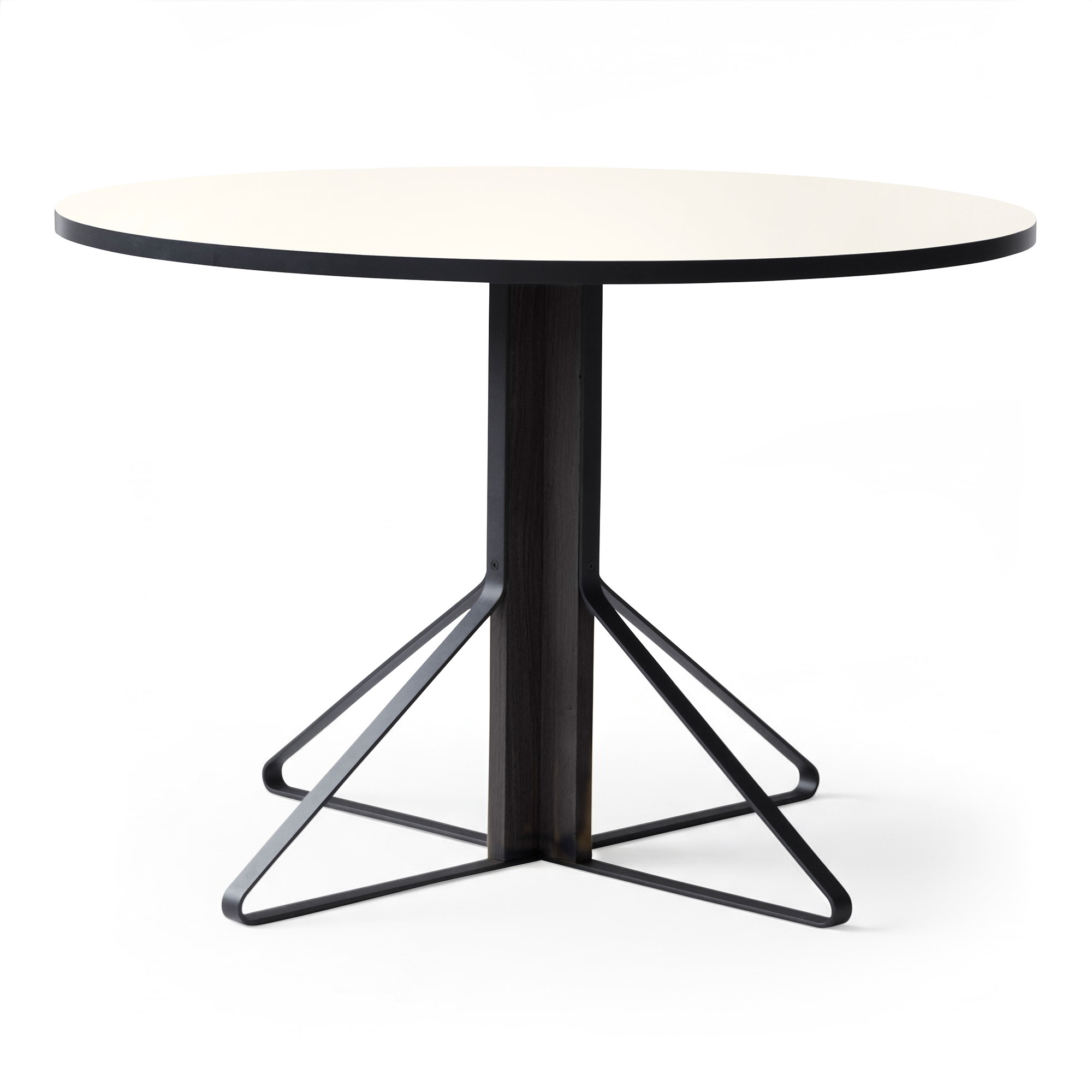 Artek - Kaari Bord Reb 004, Vit laminat, Svartlackad ek - Matbord - Ronan & Erwan Bouroullec - Vit - Metall/Trä | Möbler - Bord - Matbord | Möbelexperten