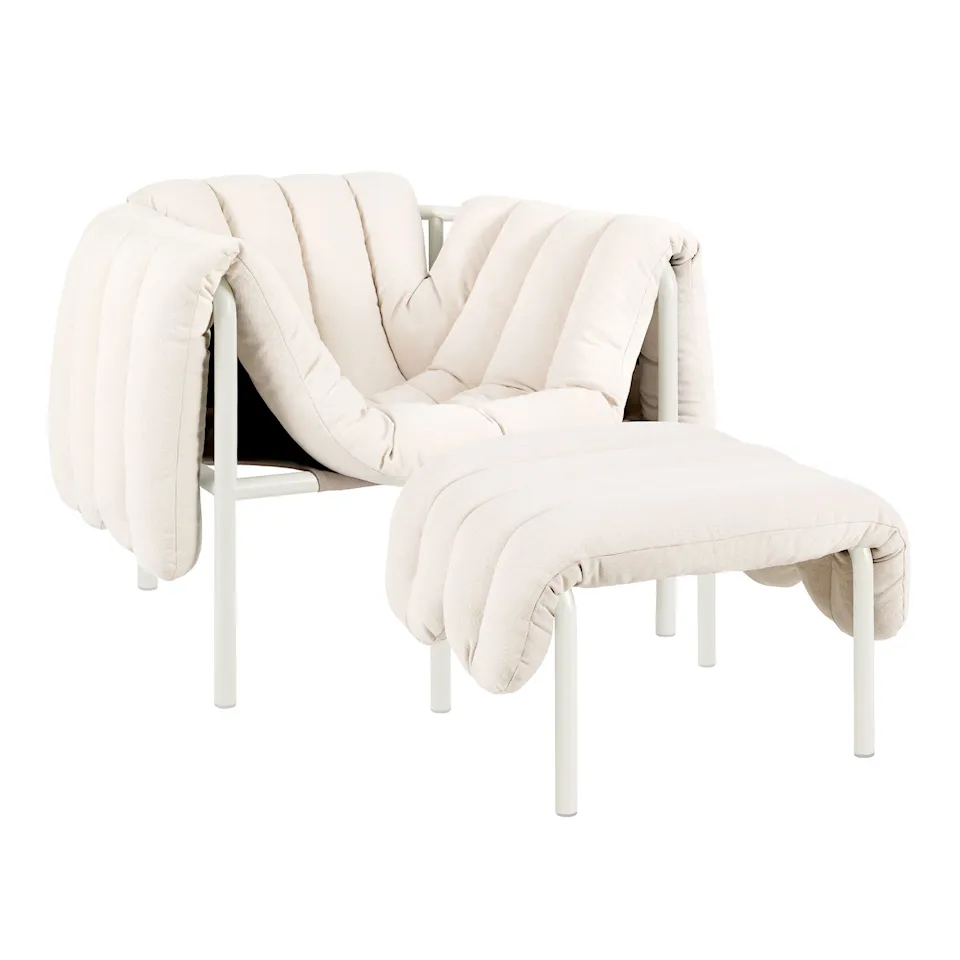 Puffy Lounge Chair + Ottoman