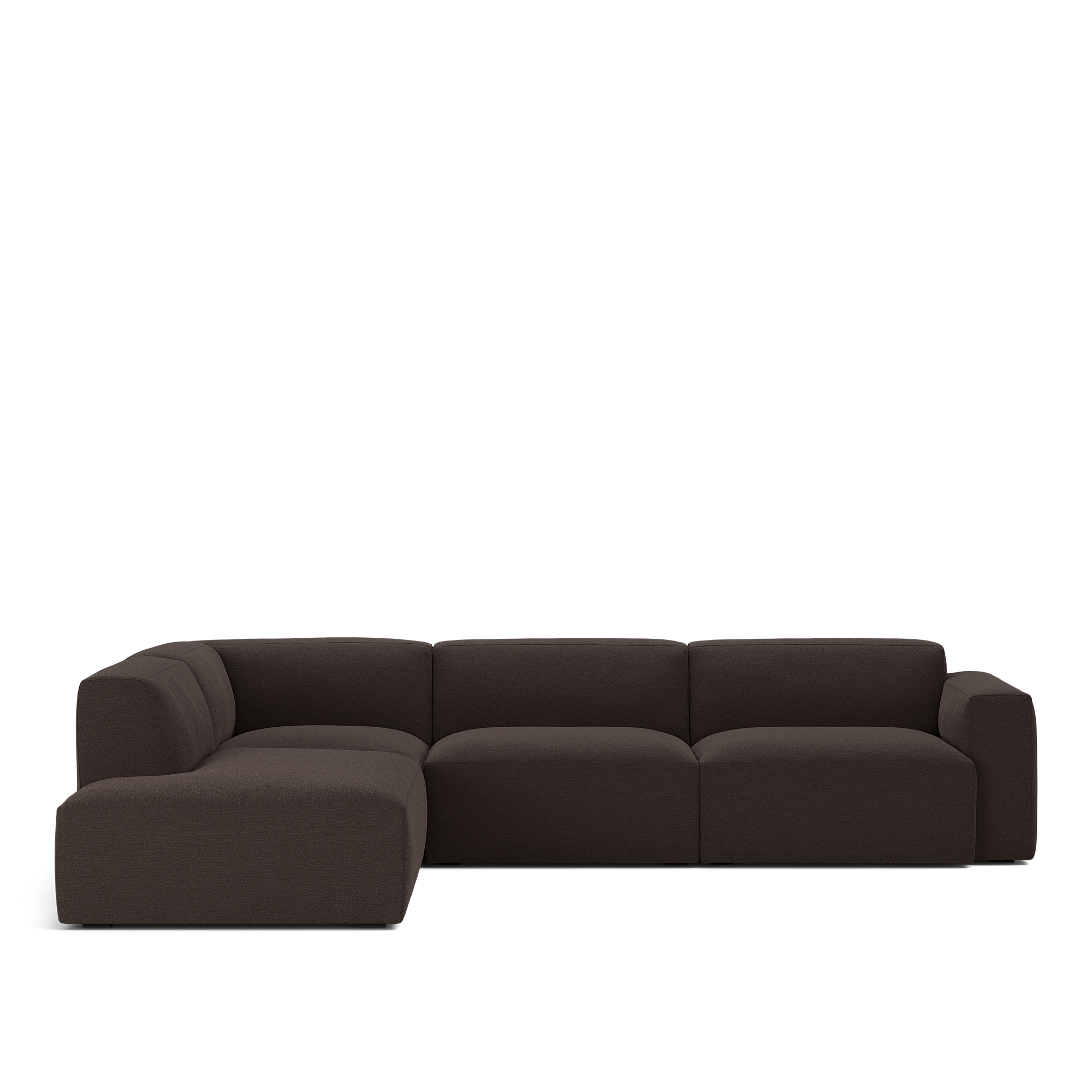 NOGA - Brick 4-Seater Corner Open End Left Lario 120 Fixed Upholstery - Soffor