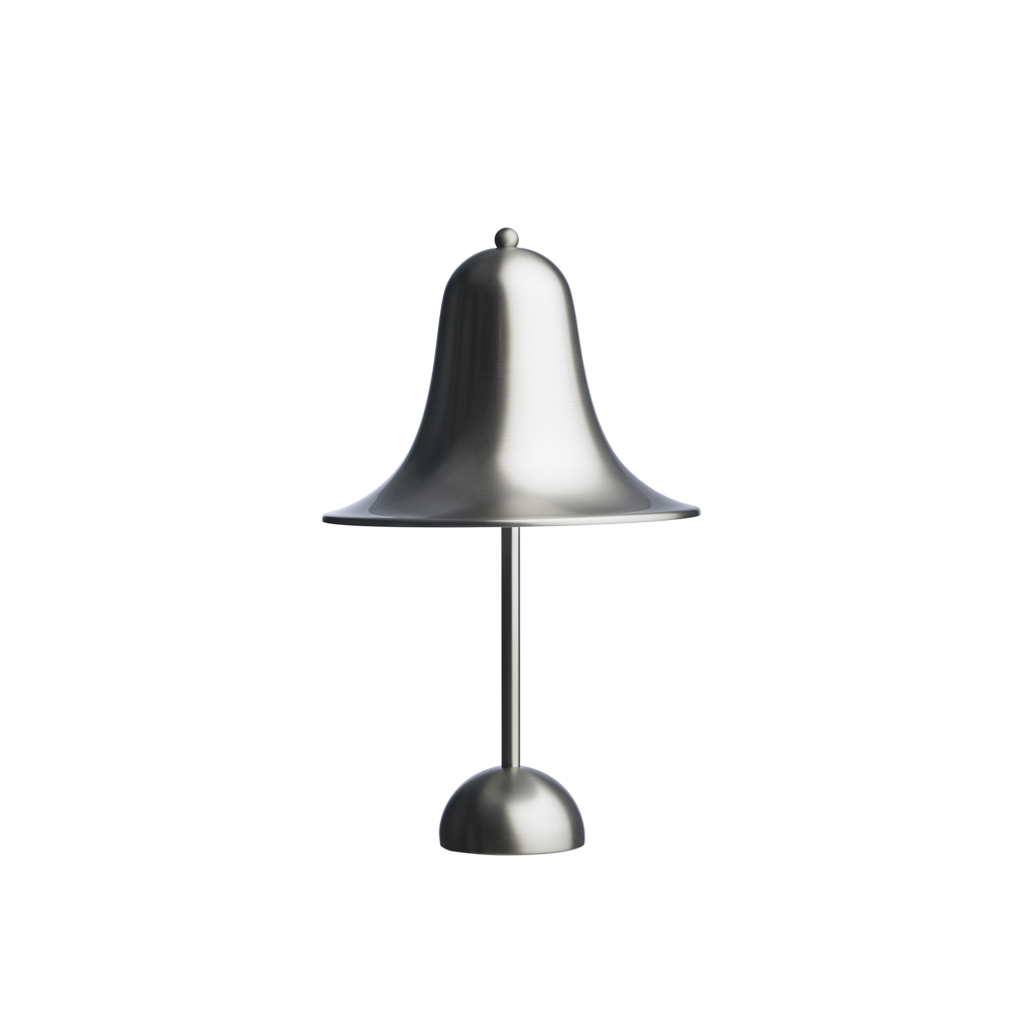 Verpan - Pantop Table Lamp, Matt Metallic, Excl. E14 Max 25W - Bordslampor - Verner Panton - Silver