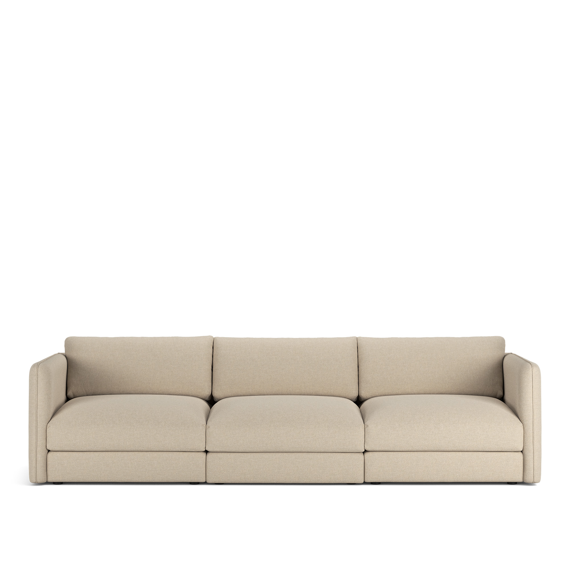 NOGA - Pavarotti 3-Seater, Removable Cover, Cushion Variant 03, Lario 107 - Soffor - Beige