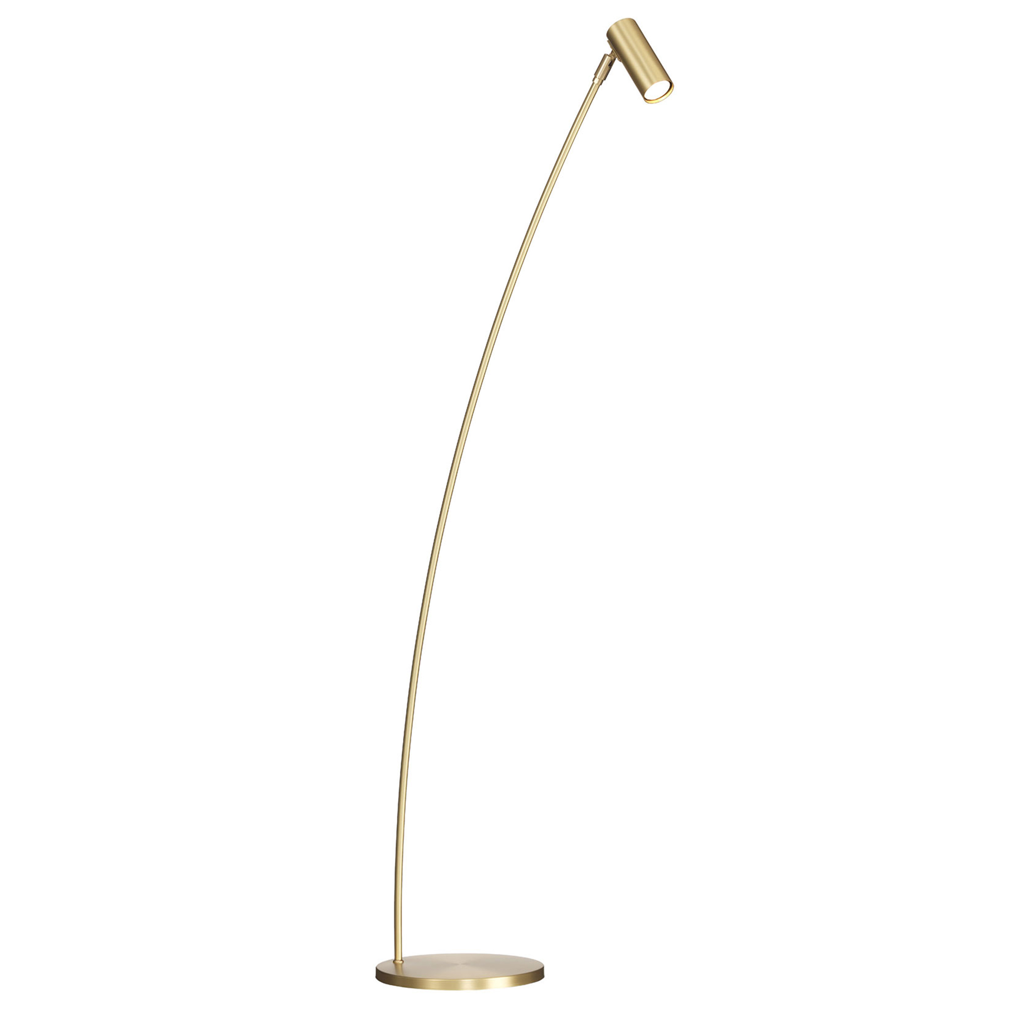 Örsjö Belysning - Puck Golvlampa, Matt mässing - Läslampor - Åke Hultgren - Guld | Belysning - Golvlampor - Läslampor | Möbelexperten