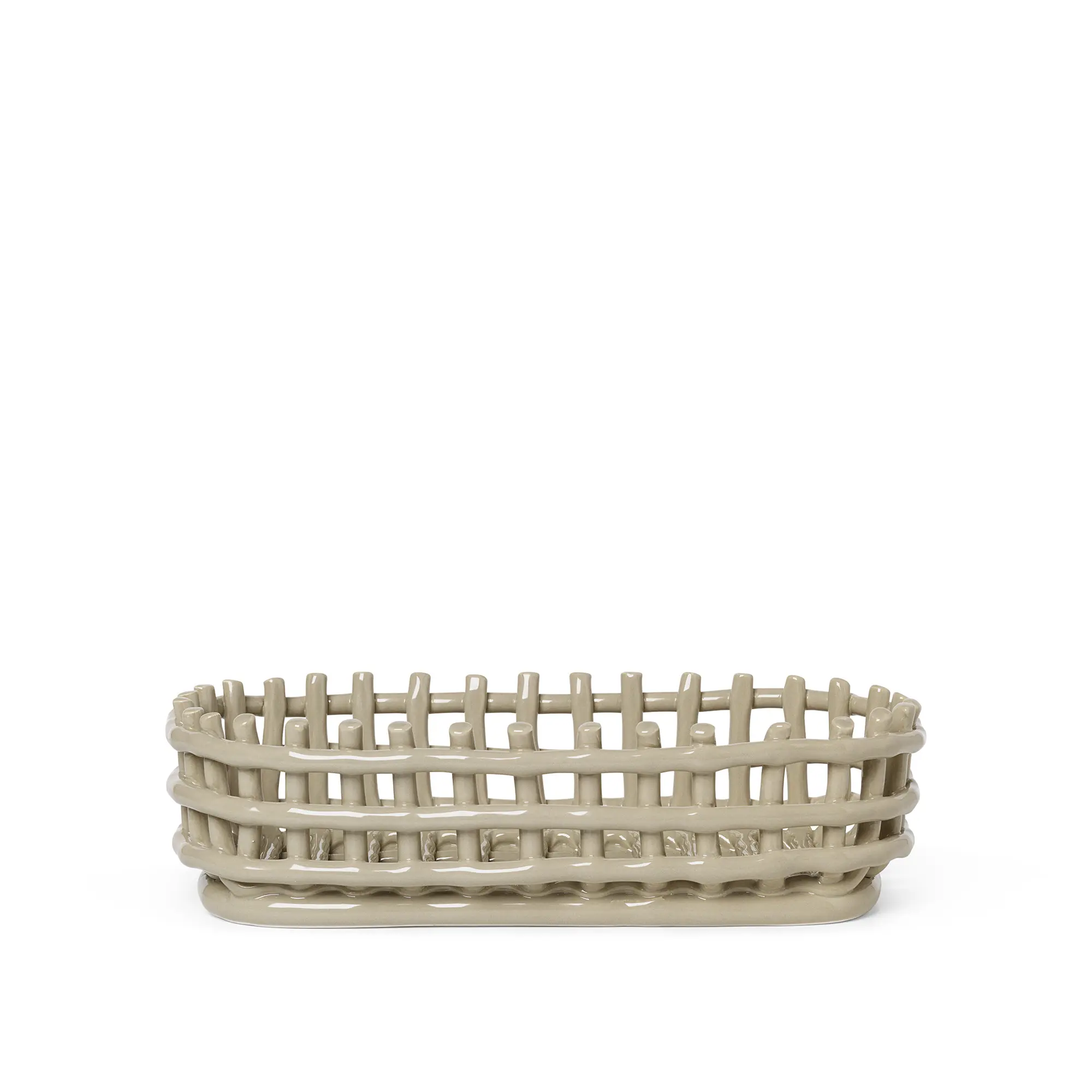 Ceramic Basket Oval