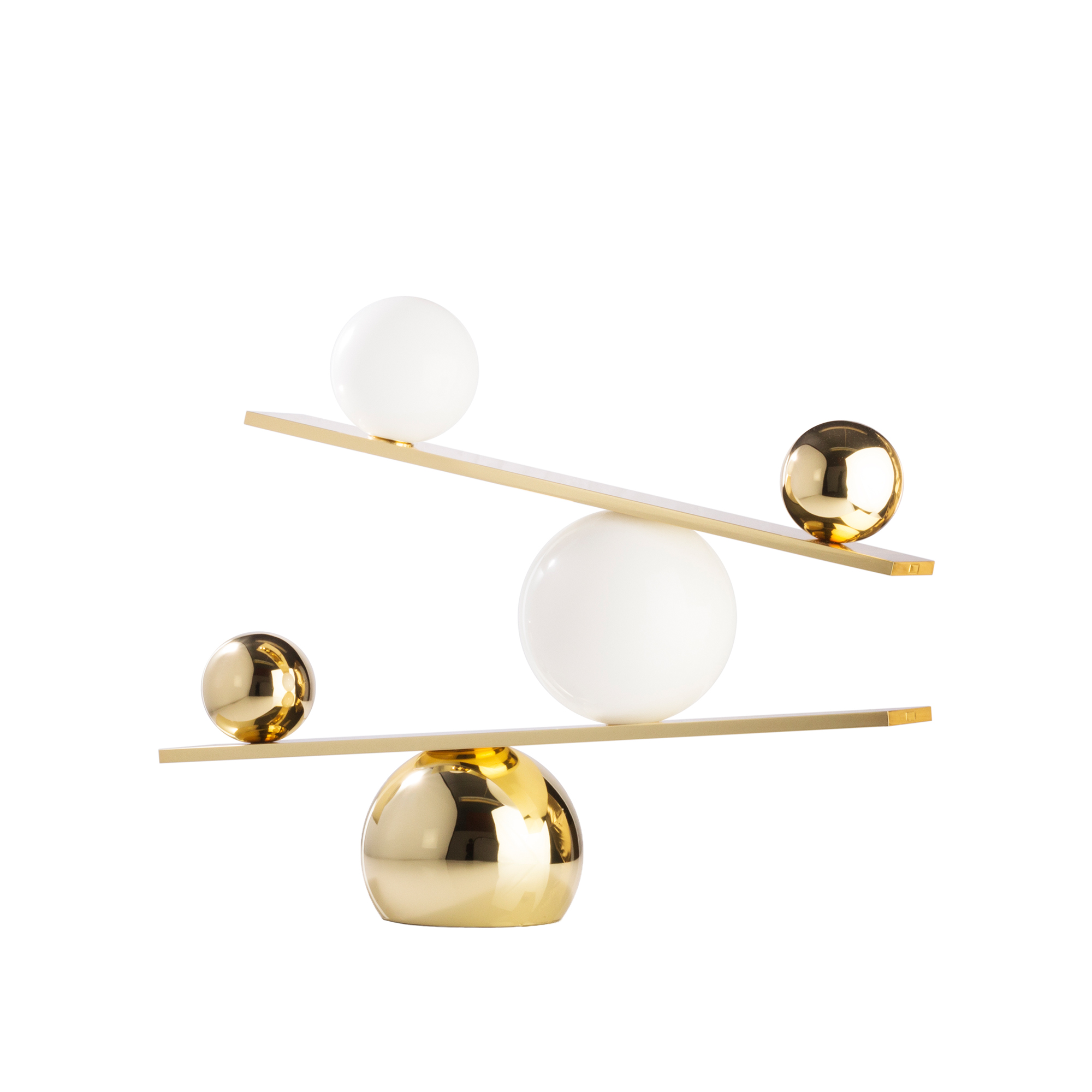 Oblure - Balance Table Lamp Brass - Bordslampor - Victor Castanera - Guld