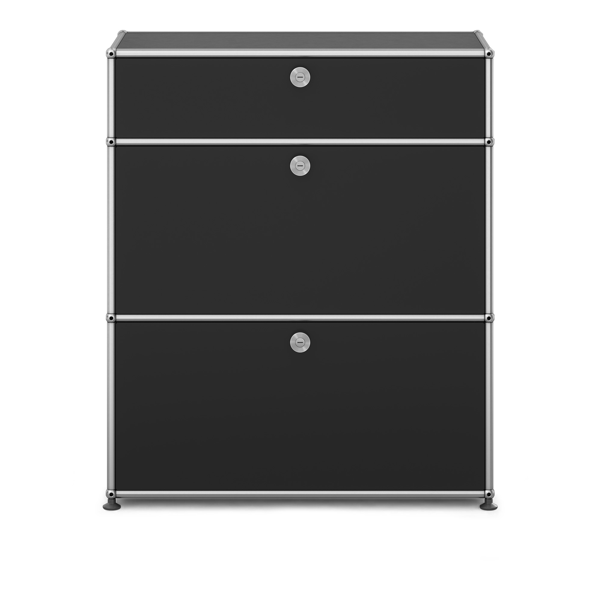 USM - USM Haller Shelf M25 Graphite Black - Byråer - Fritz Haller & Paul Schärer - Svart - Metall | Möbler - Förvaring Och Hyllor - Byråer | Möbelexperten