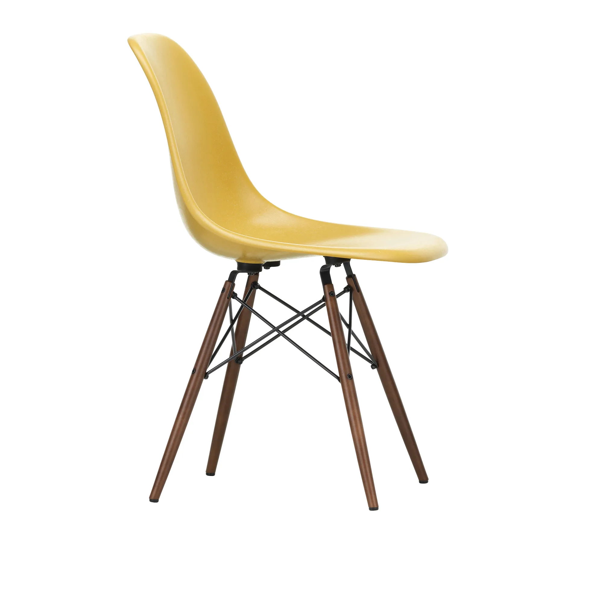 Eames Fiberglass Chair DSW stol Dark Maple