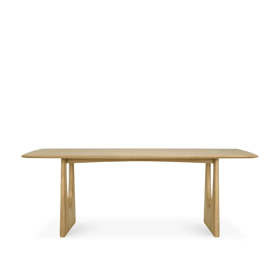 Geometric Dining Table Oak