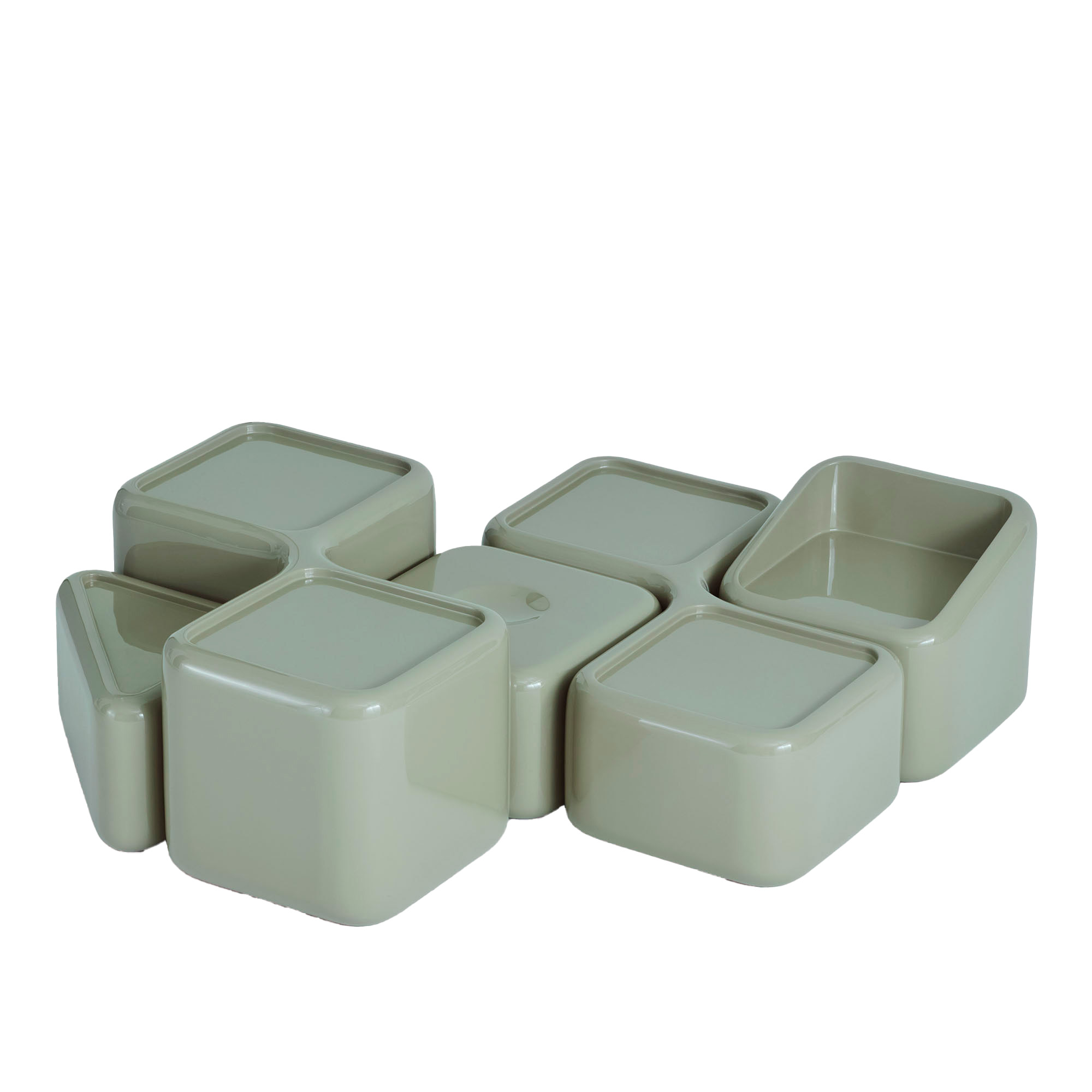 no ga - module table full set green - soffbord - willo perron - grön