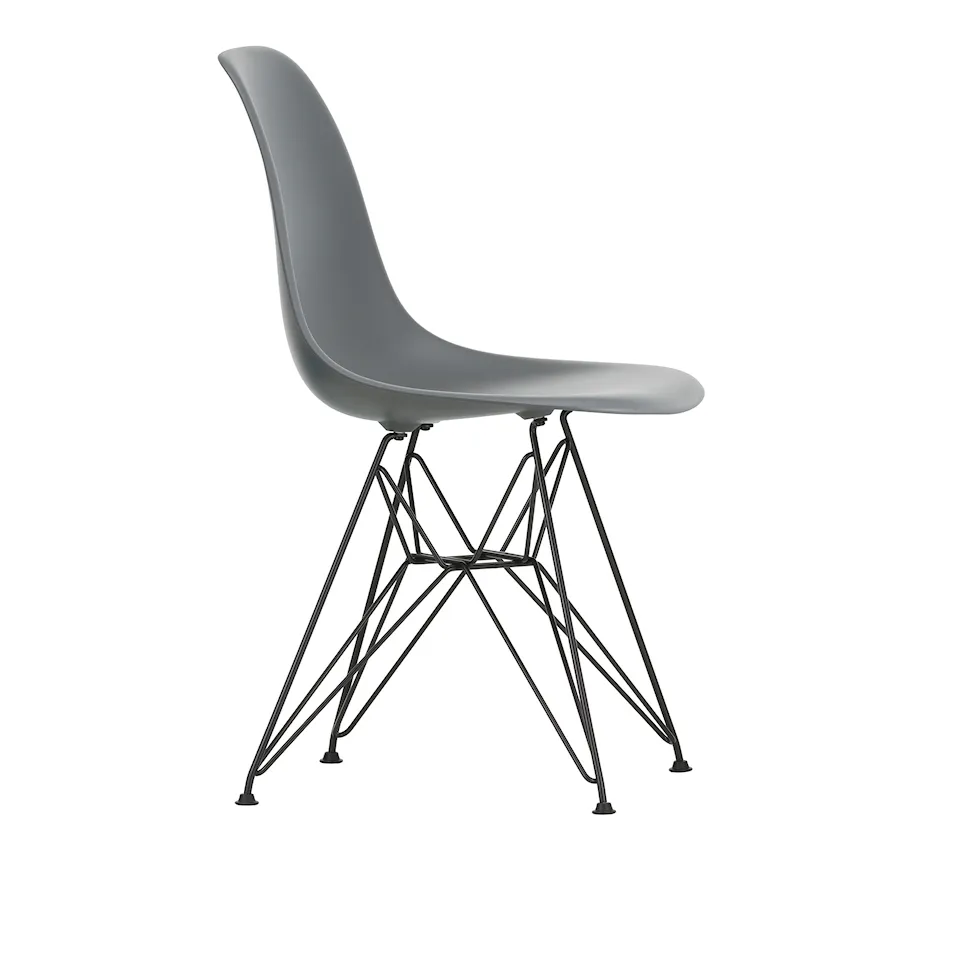 Eames RE Plastic Chair DSR stol Basic Dark
