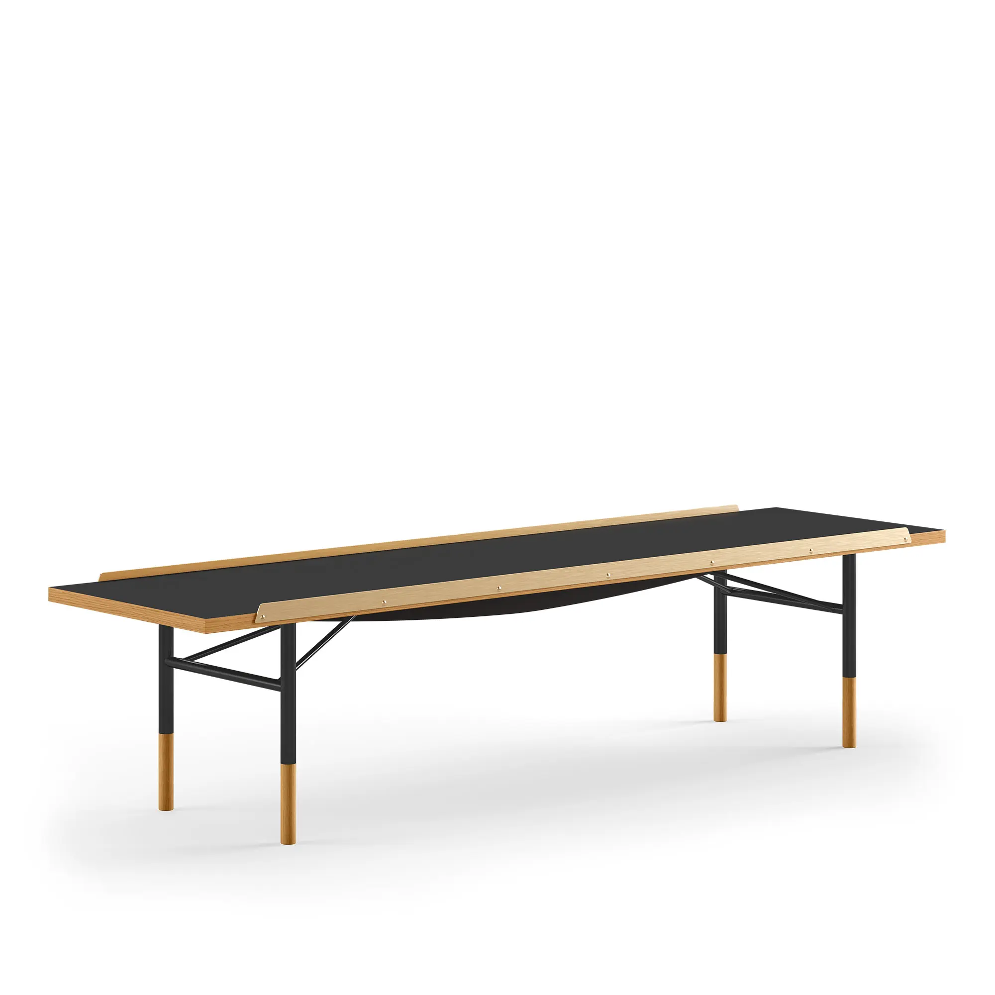 Table Bench Small med mässingskanter