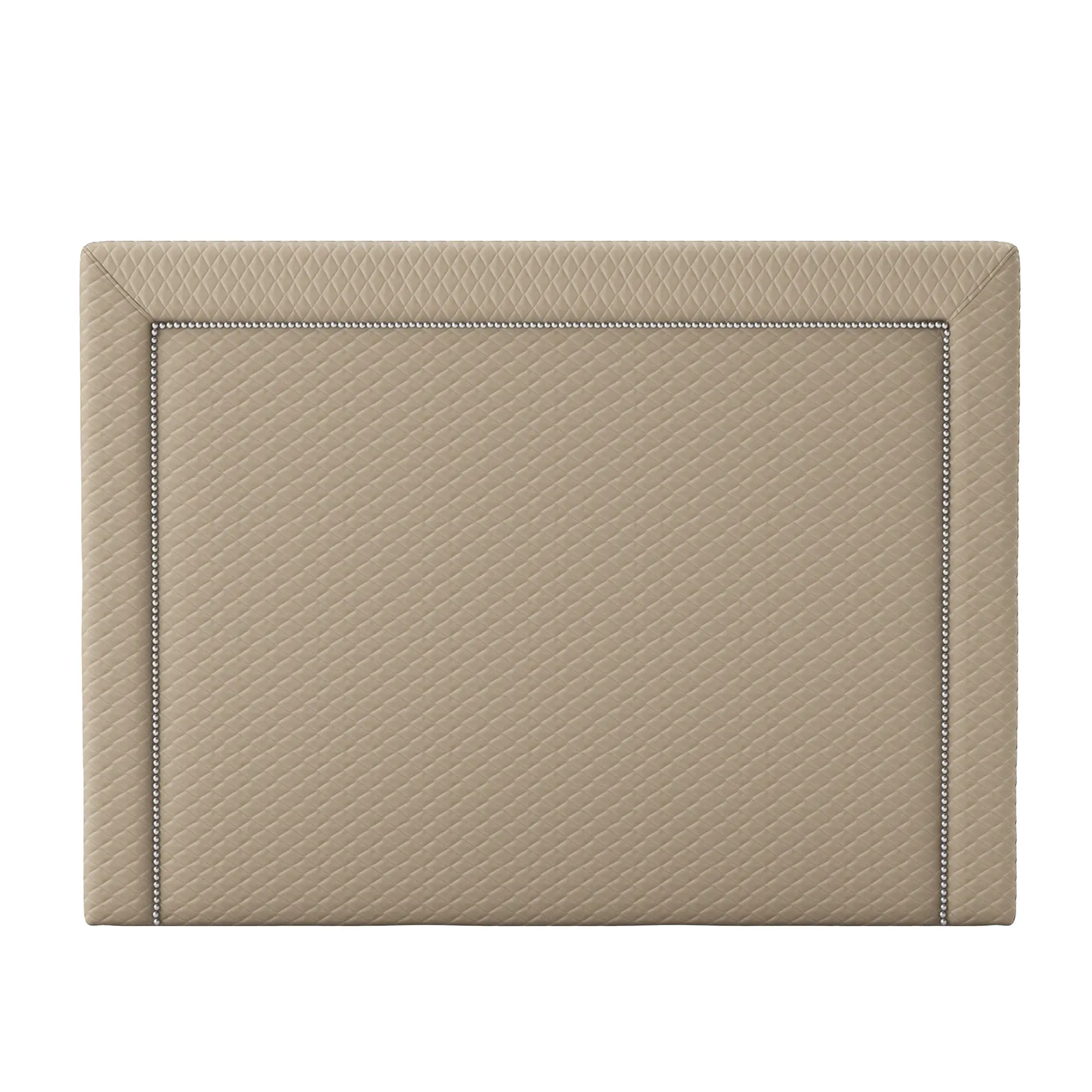 Hudson Sänggavel, Nitar Borstad Aluminium Almond