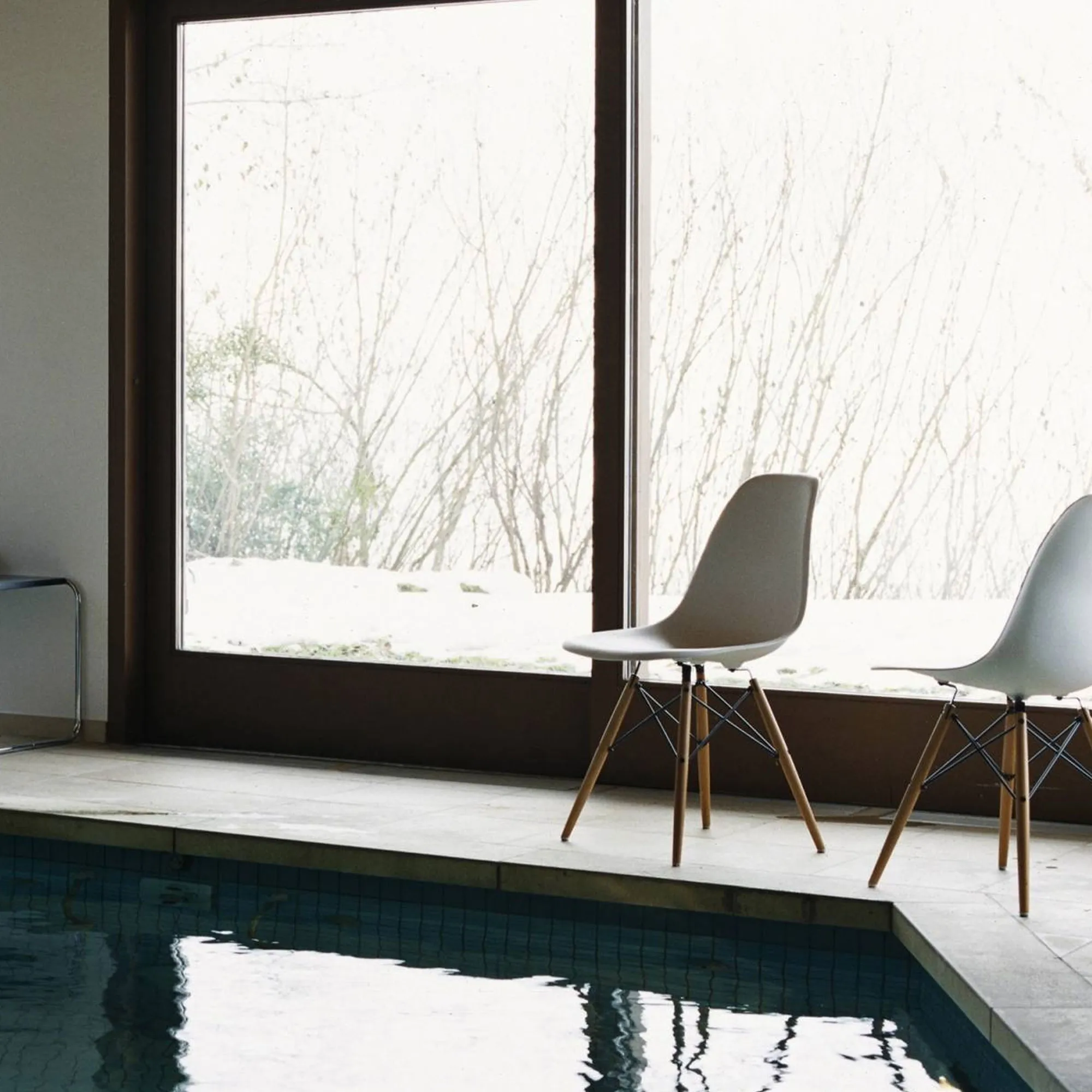 Eames RE Plastic Chair DSW stol Golden Maple