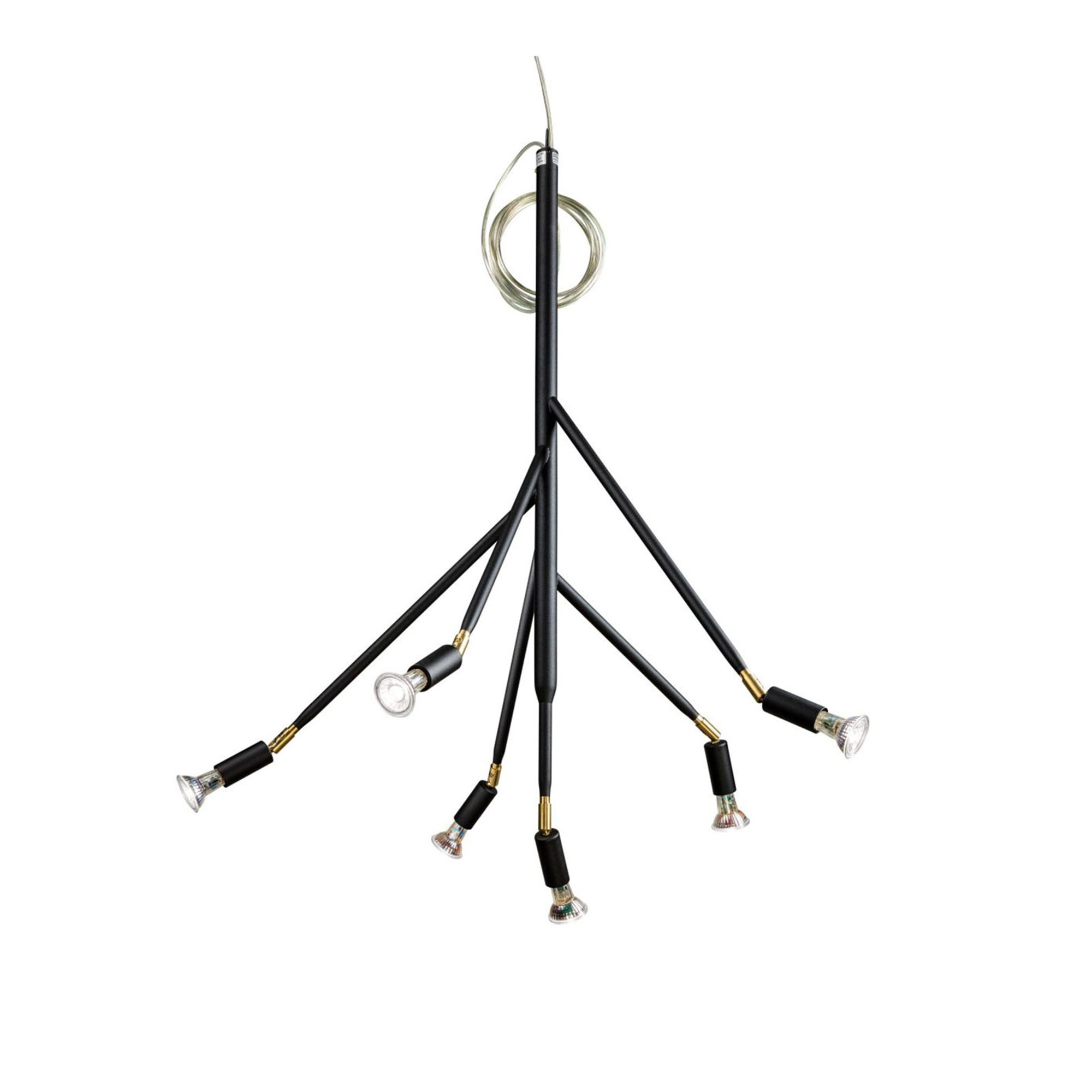 Örsjö Belysning - Kvist Taklampa, Svart struktur, 6 armar - Takkronor - Jonas Bohlin - Svart | Belysning - Taklampor - Takkronor | Möbelexperten