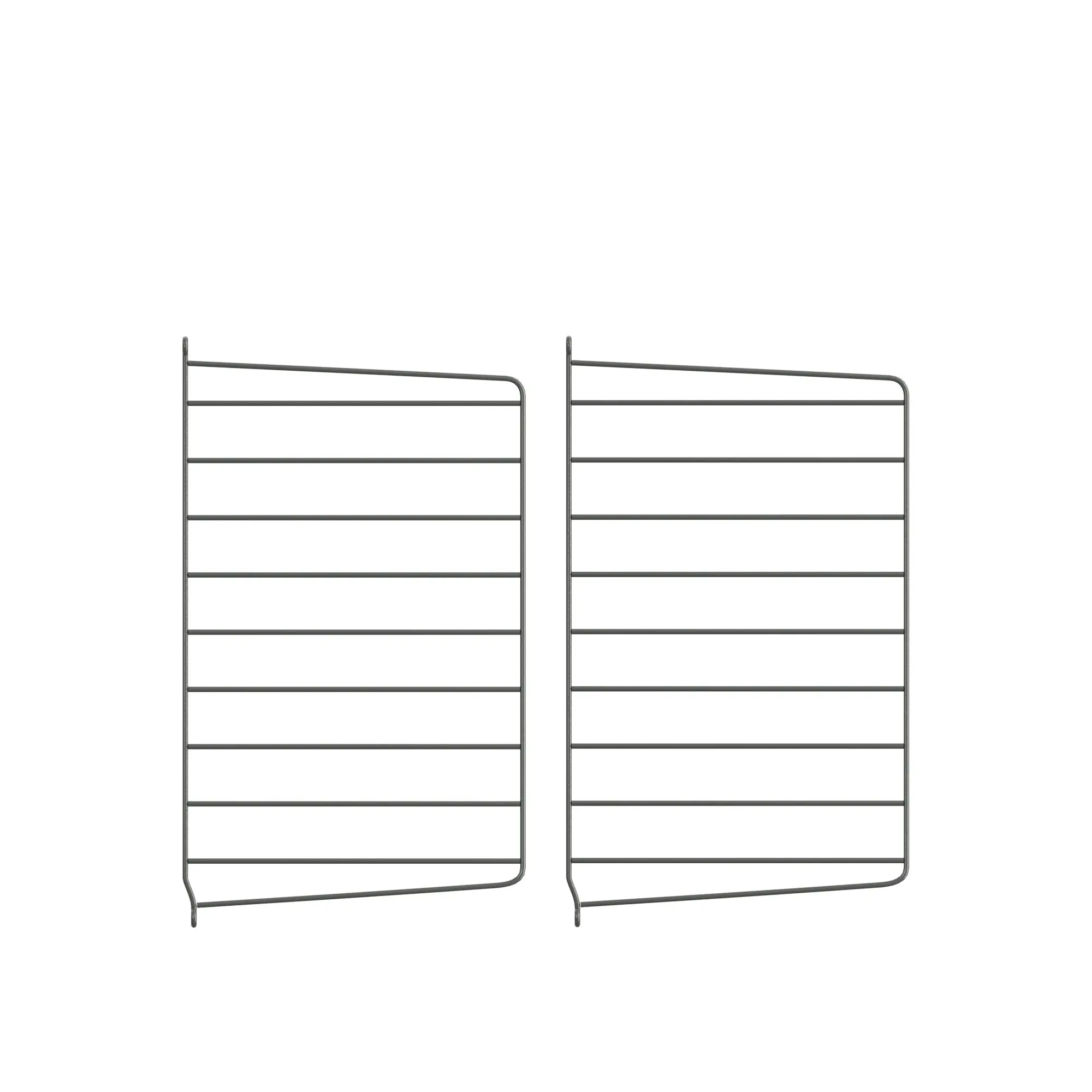 Väggavel 50 x 30 cm 2-pack mörkgrå
