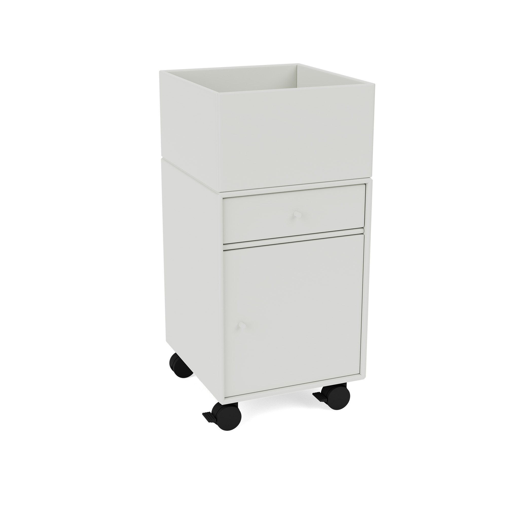 Montana - Runner Office Unit On Castors - Nordic - Hurtsar - Peter J. Lassen - Grå - MDF | Möbler - Förvaring Och Hyllor - Hurtsar | Möbelexperten