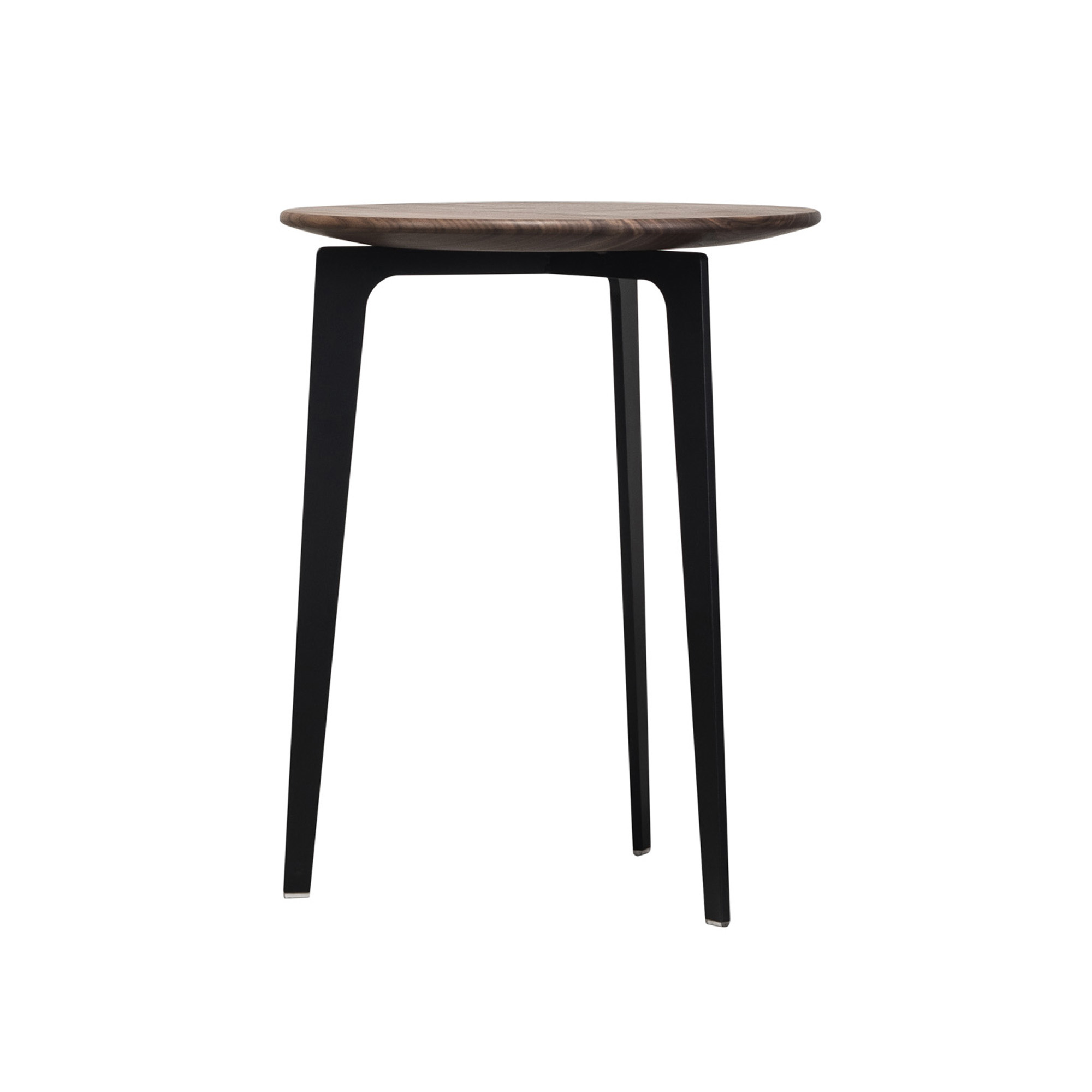 Ritzwell - OS 1554 Side Table, Solid Oak Top Ø40 Natural Urethane  Finish - Sofabord - Shinsaku Miyamoto - Brun - Metall/Tre