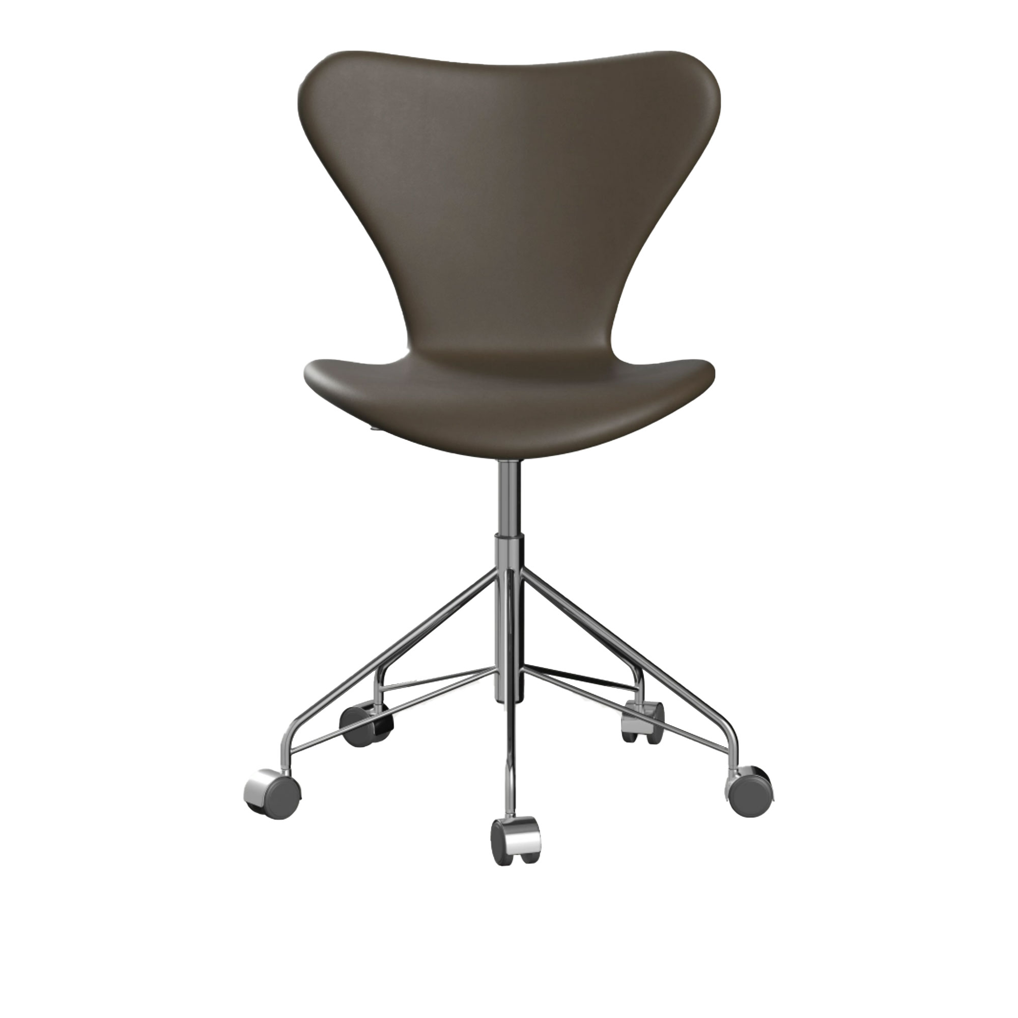 fritz hansen - 3117 sjuan, fully upholstered, base chromed - kontorsstolar - arne jacobsen