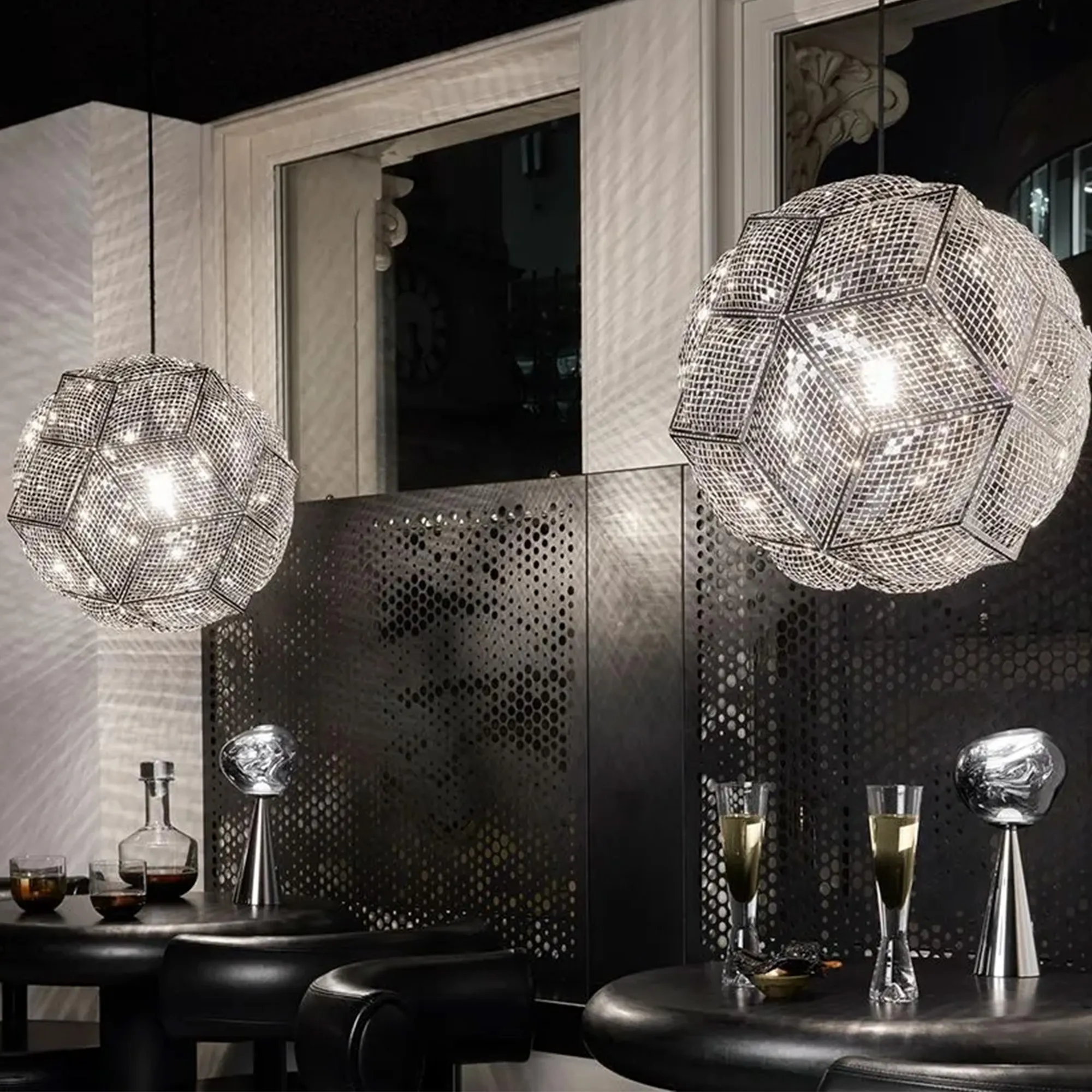 Puff Pendant Stainless Steel