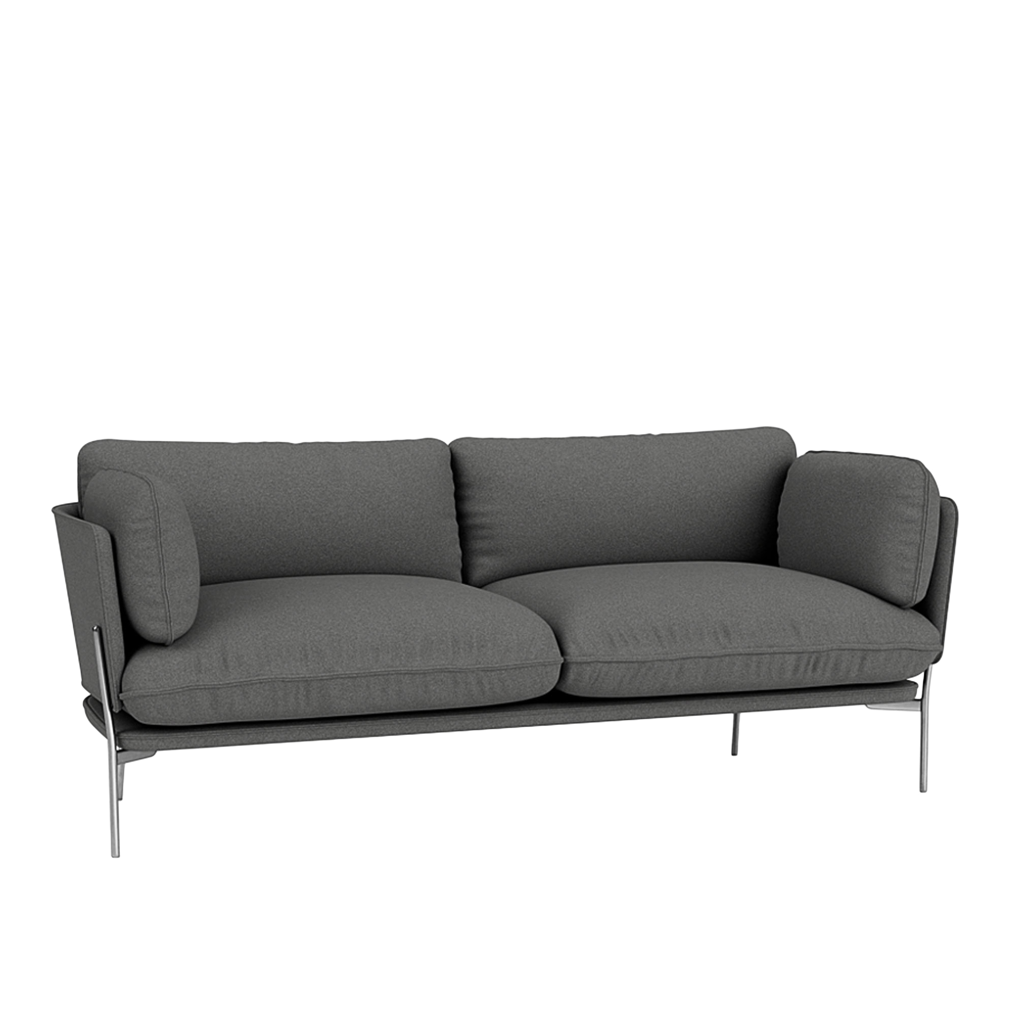 &Tradition - Cloud LN3.2 - Chrome - Fabric cat.2 - Divina Melange 3 170 - Soffor - Luca Nichetto