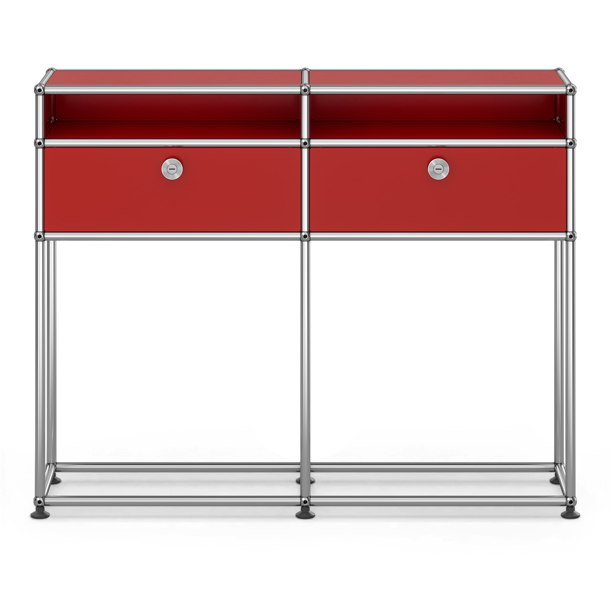 USM - USM Haller Sideboard M51 USM Ruby Red - Sk&auml;nkar och sideboards - Fritz Haller & Paul Sch&auml;rer - R&ouml;d - Metall